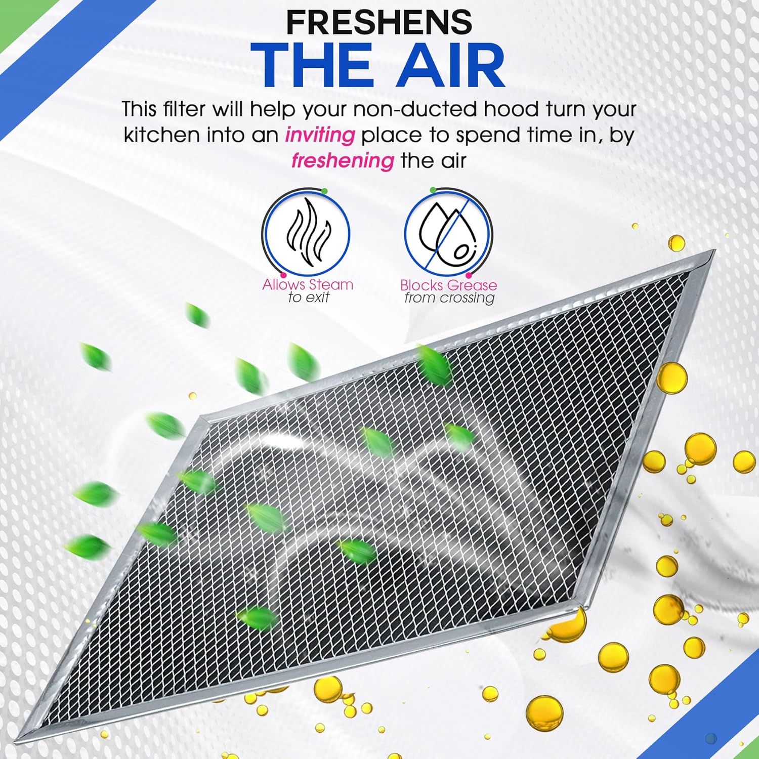 Bagean Stove Hood Vent Charcoal Filter 15.29” x 10.86” BPPF30 Compatible with Nutone Broan Range Hood Filter Replacement for Ductless Stove Hoods - Filters & Freshens the Kitchen and Oven Air (2-Pack)