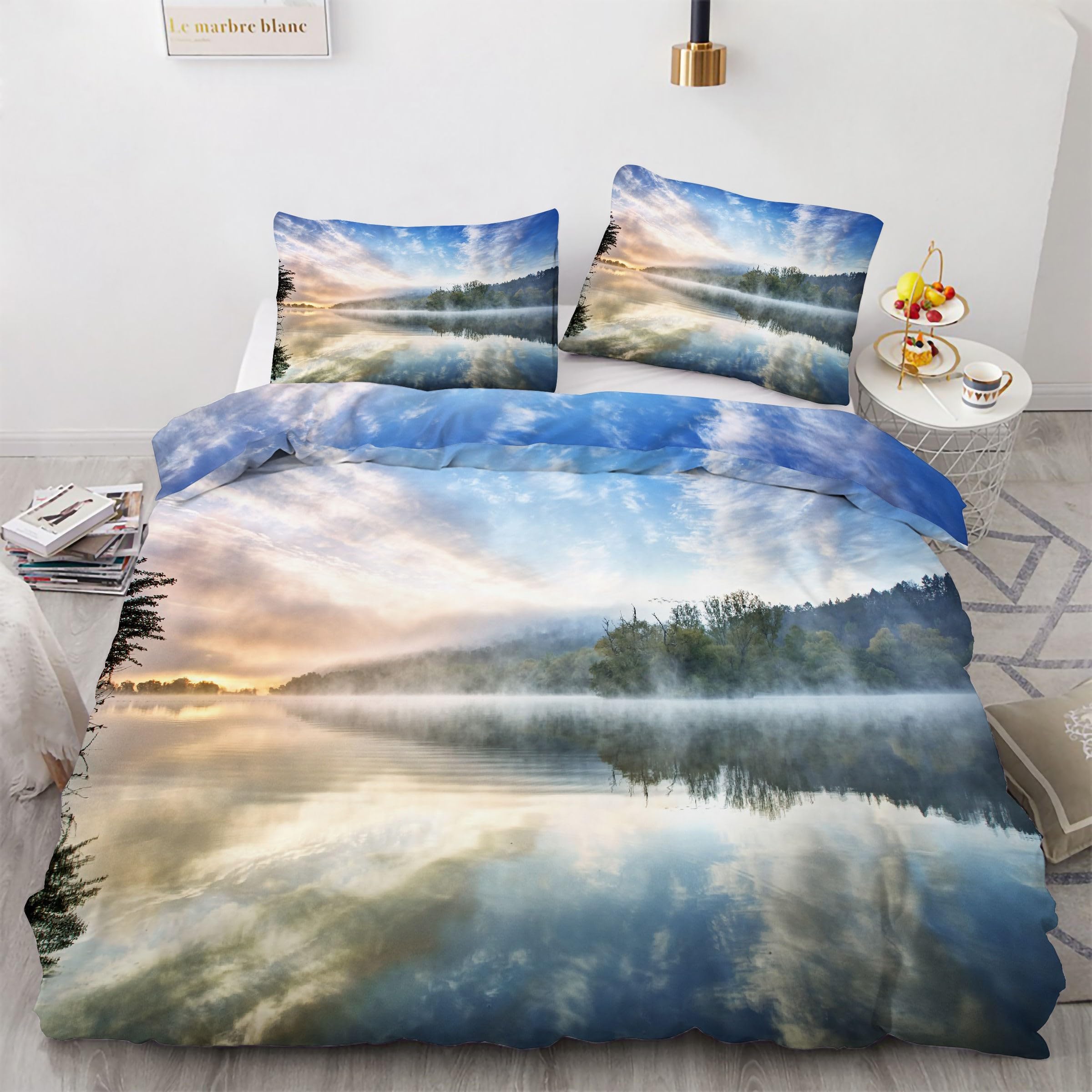 Housse de couette 220x240 avec fermeture éclair pour en finir avec le lit défait