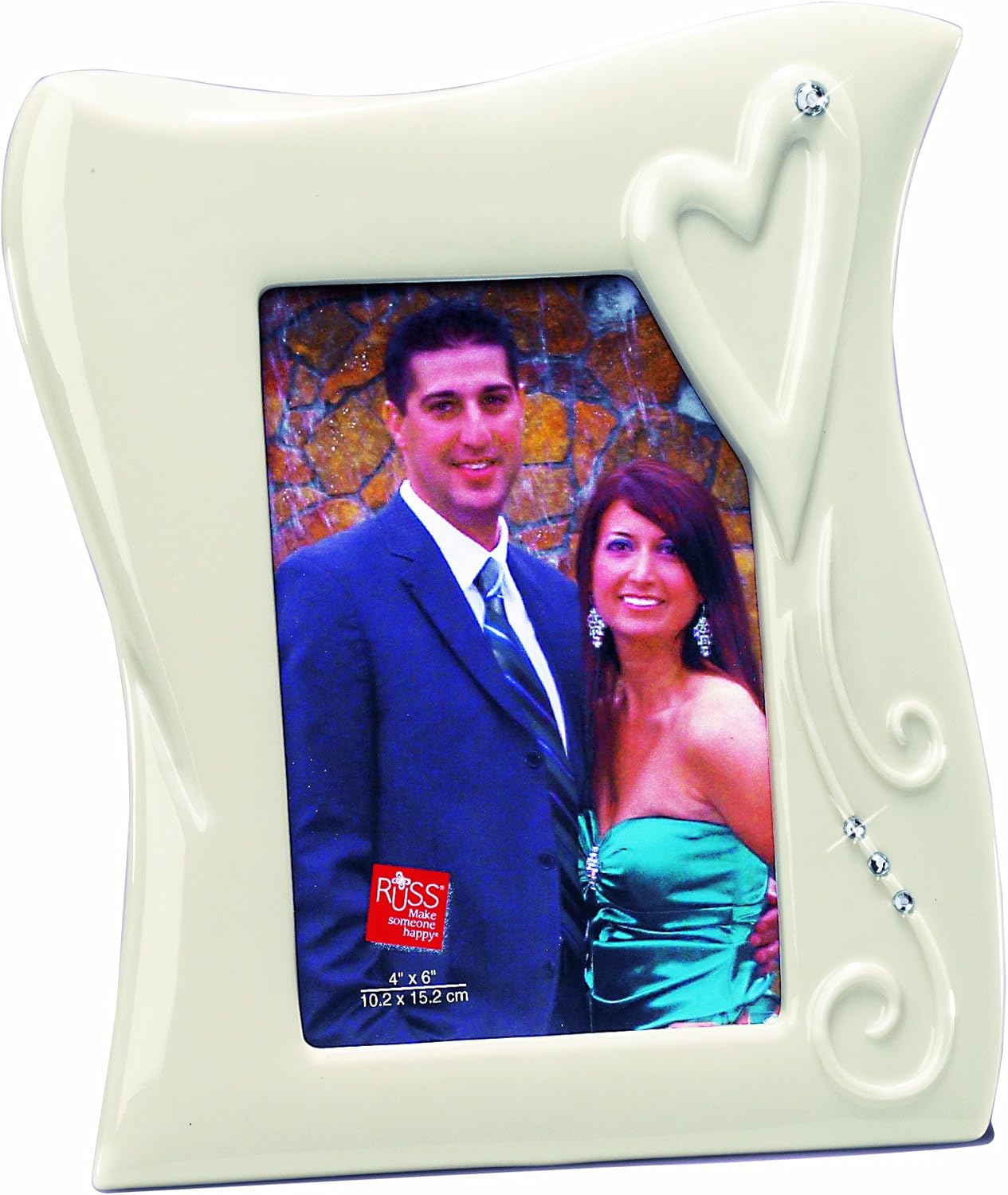 RUSS Modern Elegance Wedding Frame, Horizontal, 4 by 6