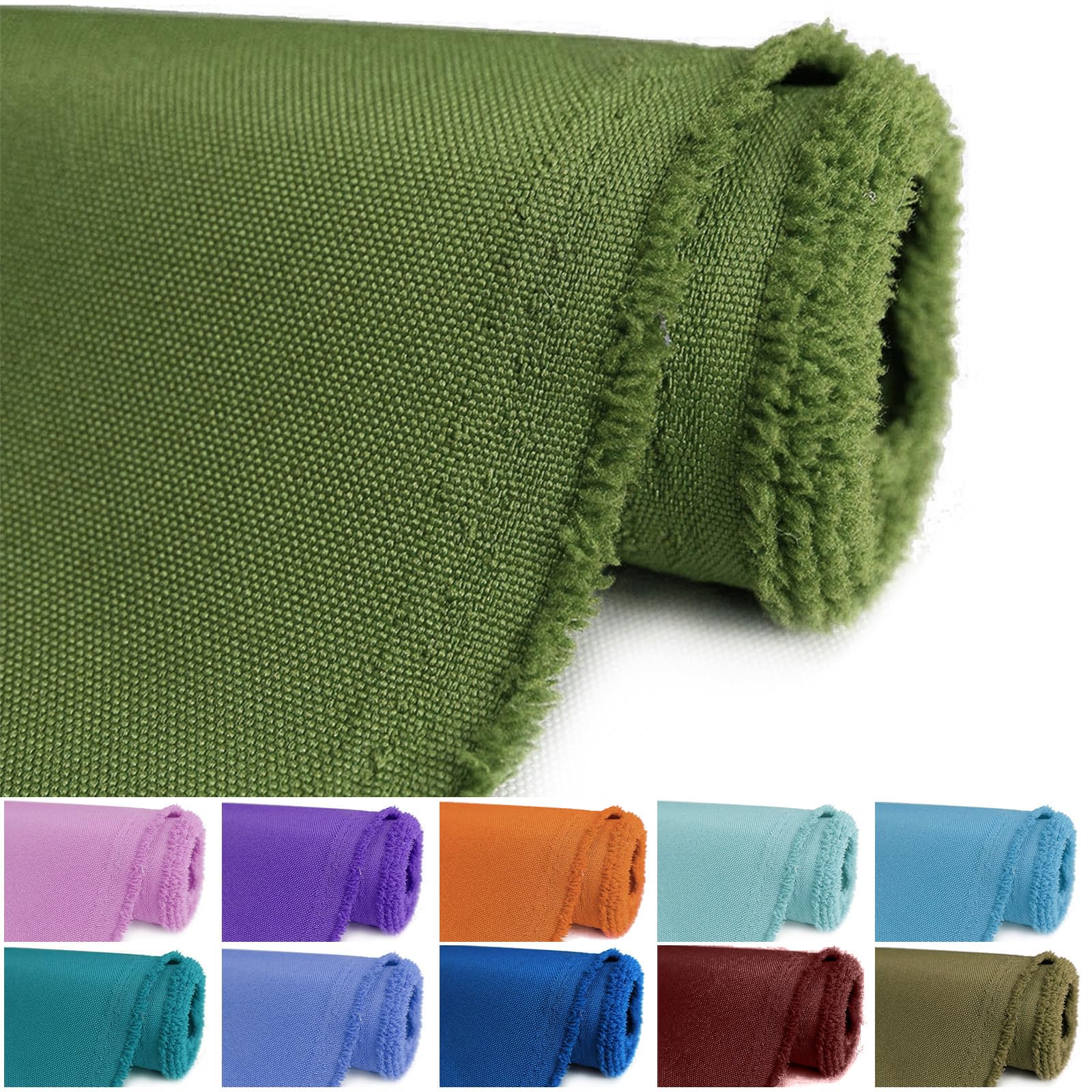 BECHAEO Waterproof Canvas Upholstery Fabric by The Yard 58" Wide 600 Denier Water Resistant Oxford Polyester Material Outdoor Fabric for DIY Sewing