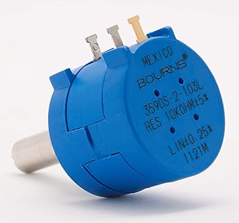 BOURNS 3590S-1-103L Rotary Potentiometer, Wirewound, 10 kohm, 2 W, 5%, 3590S Series, 10 Turns, Linear