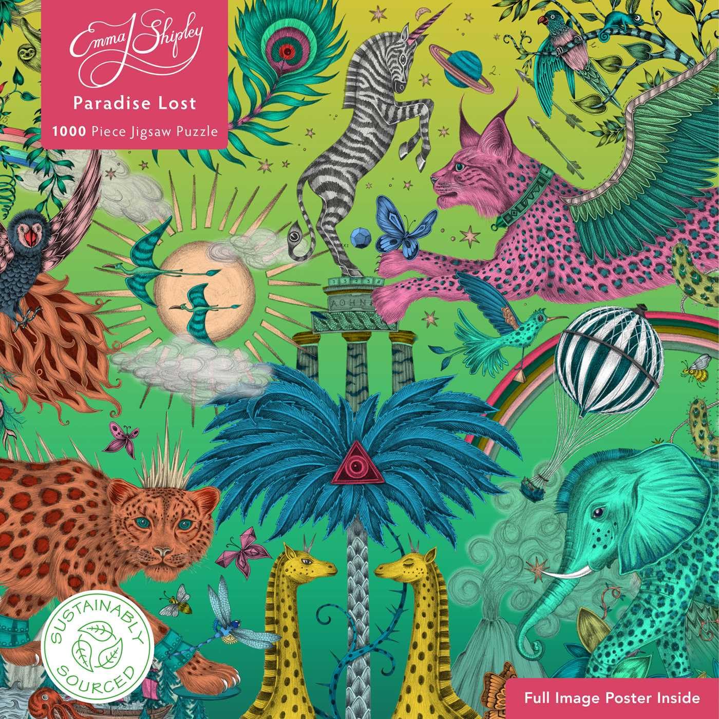 Emma J Shipley Paradise Lost Jigsaw Puzzle: 1000-pieces Ethical, Sustainable, Earth-friendly