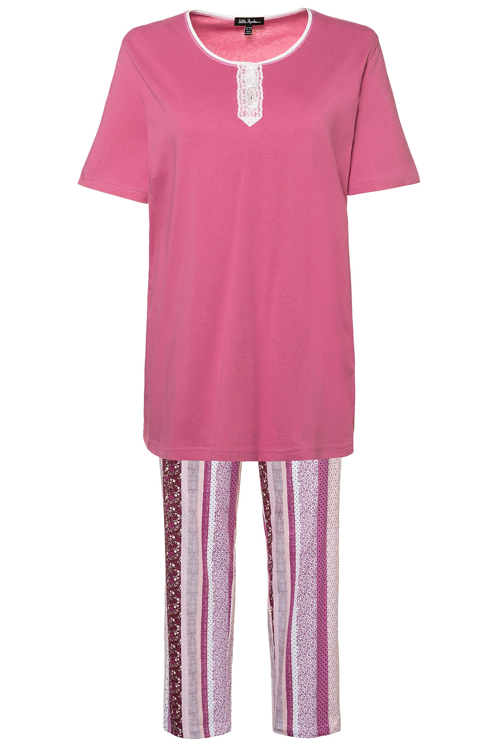 Women's Pyjama, Streifen, Große Größen Set