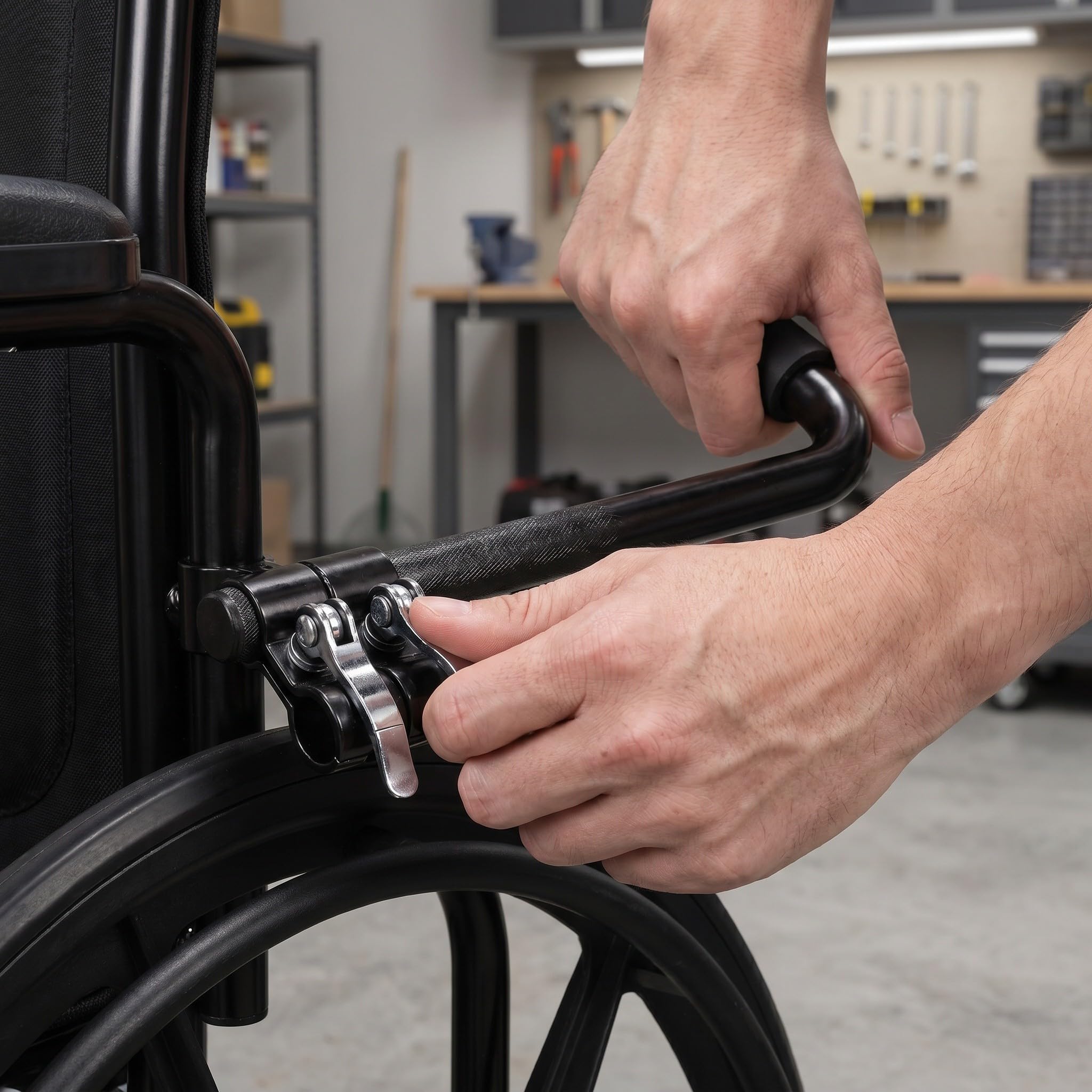 minkissy 2 Piezas Extensor de Mango para Silla de Ruedas Accesorio Práctico para Empujar Paquete de Unidades para Mayor Comodidad y Facilidad