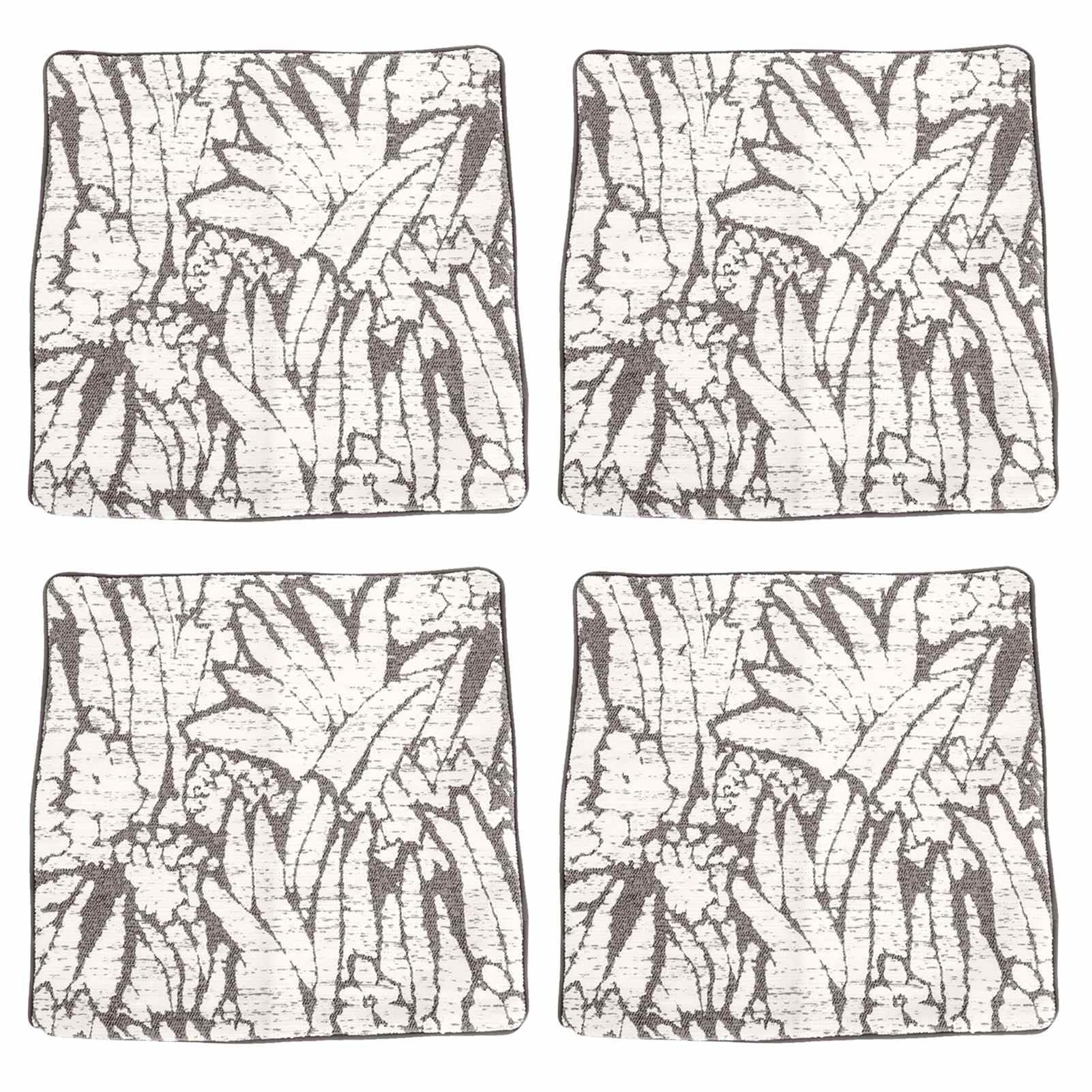 KIMISS Juego de 4 Fundas de Almohada Decorativas, Fundas de Cojín Bohemias para sofá Cama, Sala de Estar, Color Gris Claro (50,8x50,8 cm/20x20 Pulgadas)