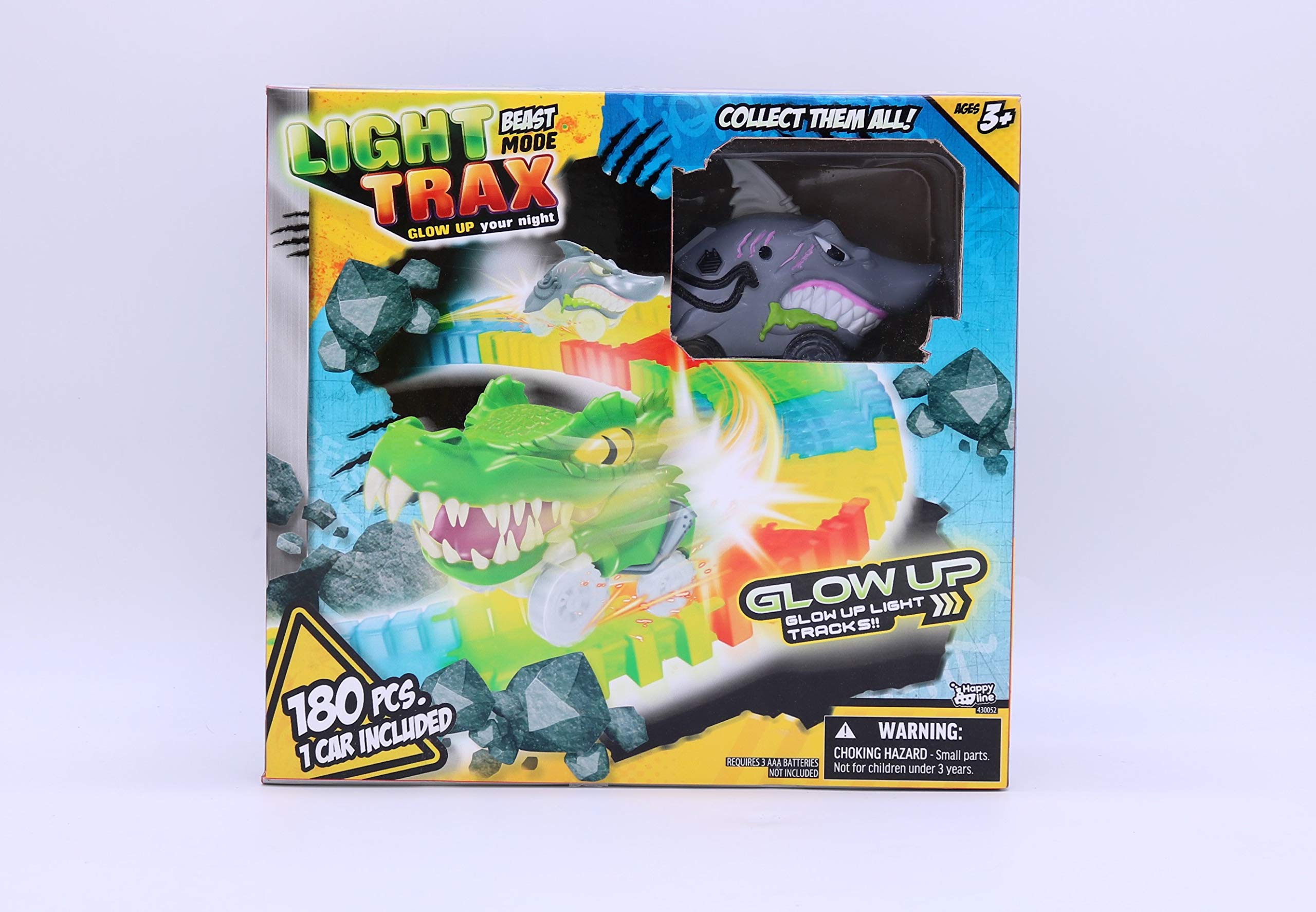 Happy Line Flexible Track, 180 Pcs With Animal Car