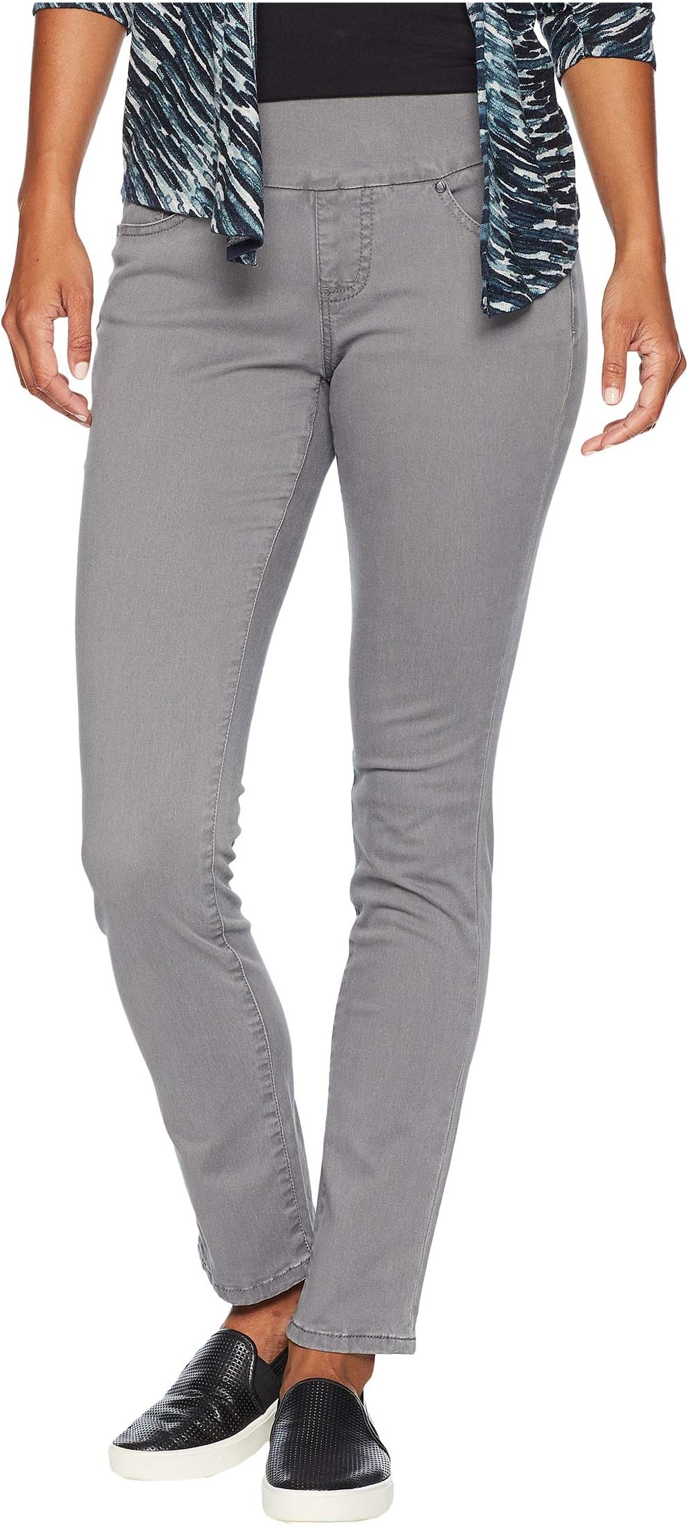 Petite Peri Pull-On Straight Leg Pants in Bay Twill