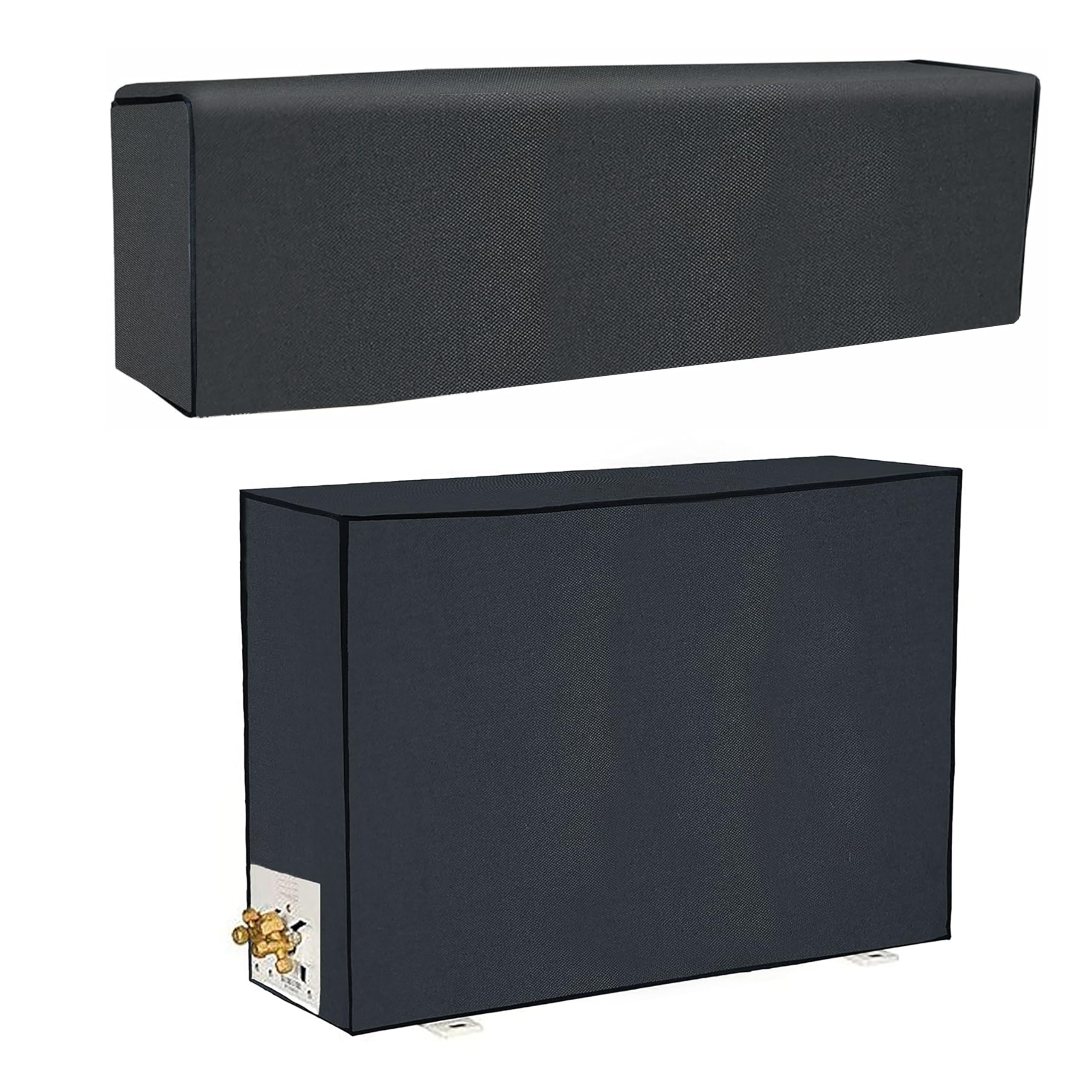 Yellow Weaves 100% Waterproof and Dust Proof Split AC Cover for 1.5 Ton - Grey