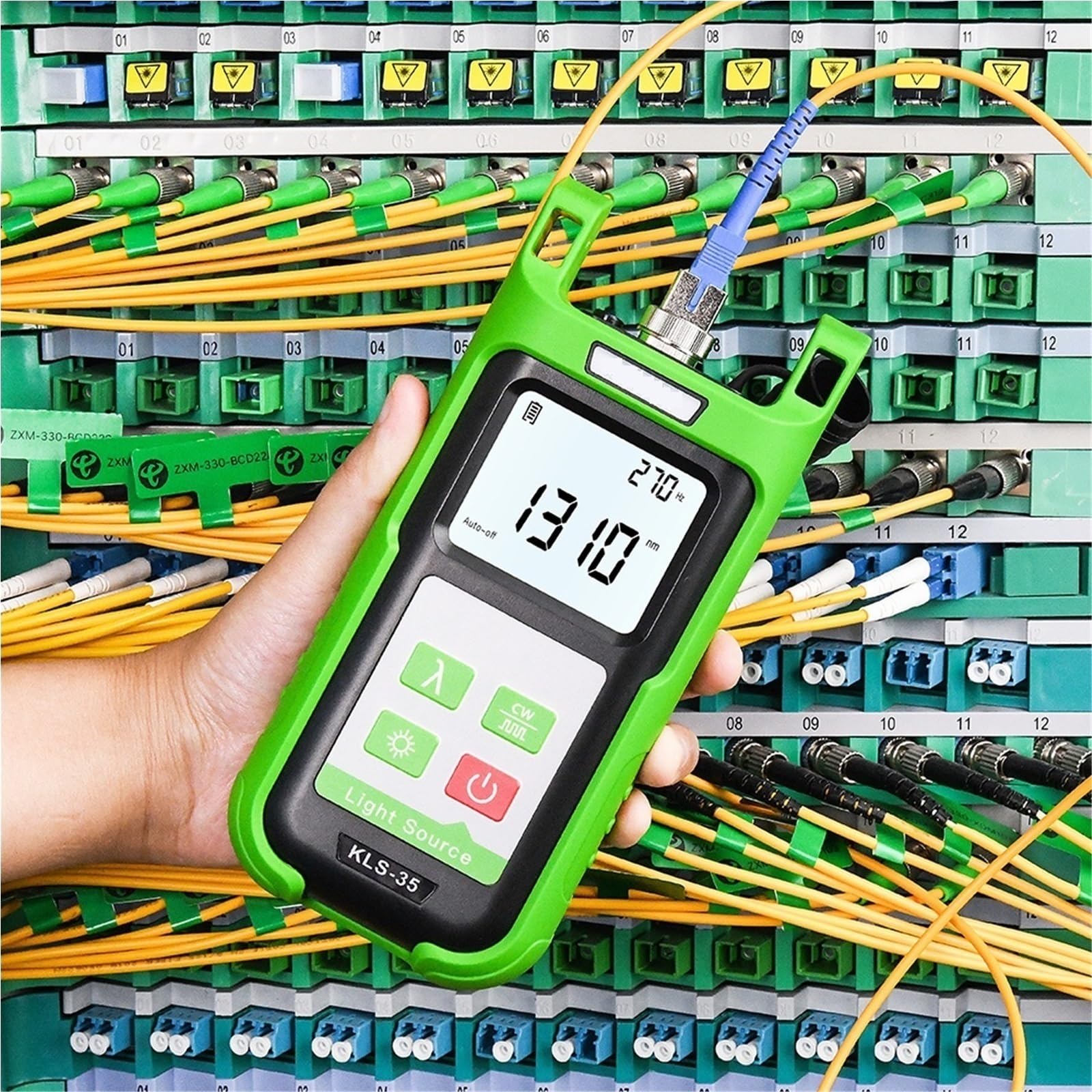 Miernik mocy światłowodu KPM-35 Tester kabli światłowodowych FTTH z jednomodowym źródłem światła KLS-35 1310/1550 nm Szybka reakcja(KLS-35-S)