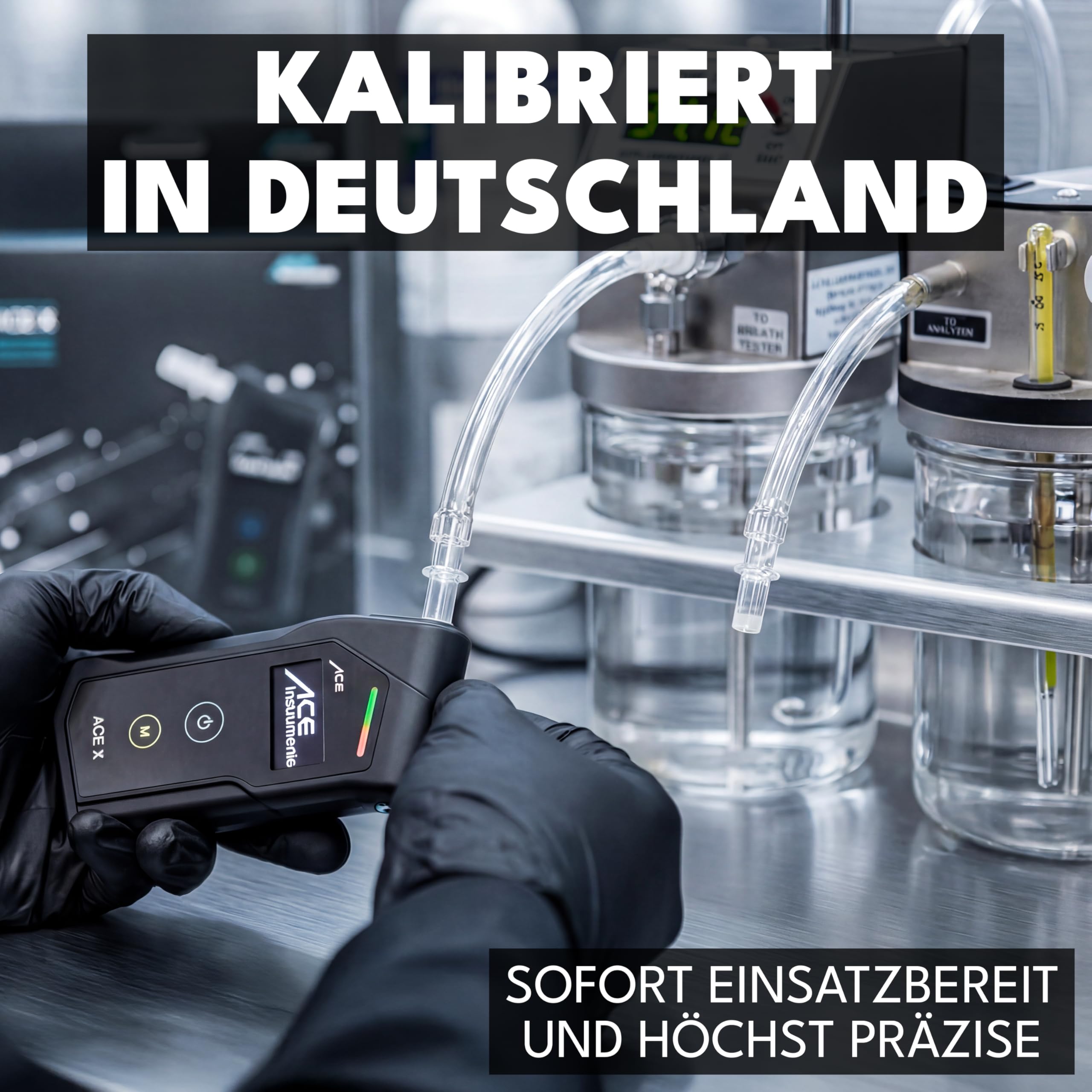 ACE X Alkoholtester Profi-Alkoholmessgerät 99,1% Genauigkeit elektrochemisch polizeigenau