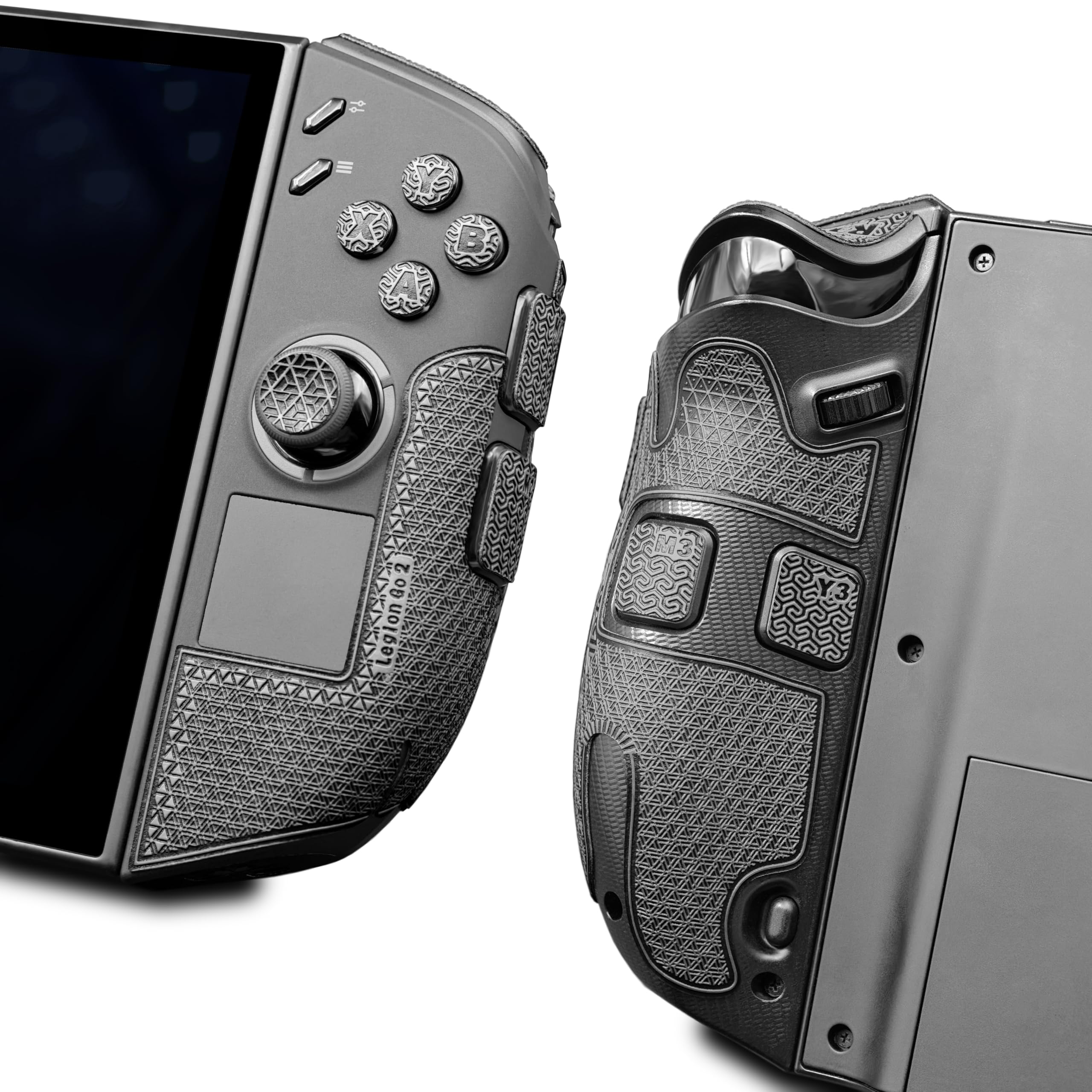 Luck&Link Controller Grip For Legion Go 2, Textured Skin kit,Anti-Skid Sweat-Absorbent Controllers Handle Grips, Buttons,Triggers,D-pad (PRO - Dark Gray) - Windows