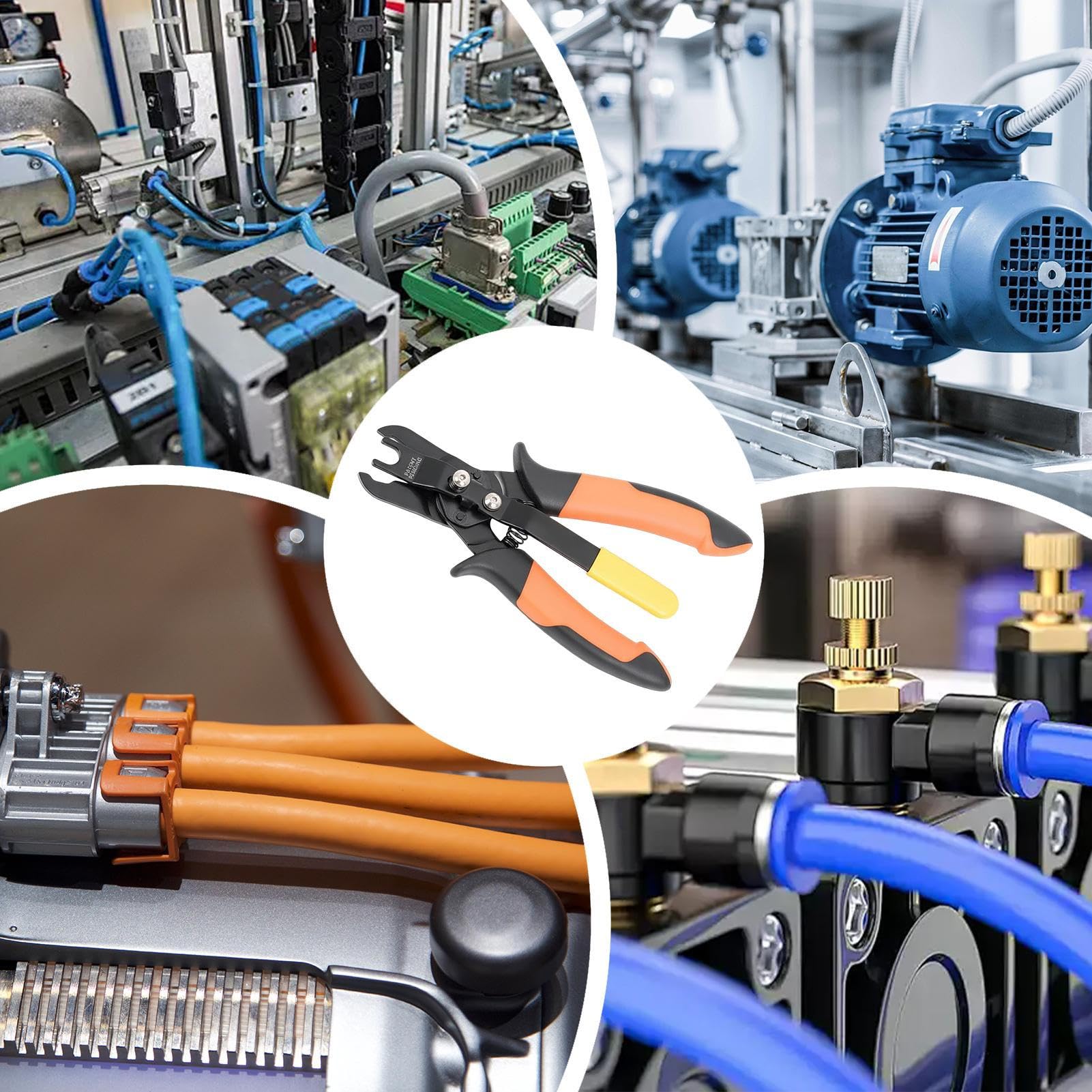 Pince à tuyau d'air – Déconnexion Push Connect, construction en acier au carbone, raccord universel, outil de réparation | Idéal pour les ateliers automobiles, les usines de tuyauterie, les