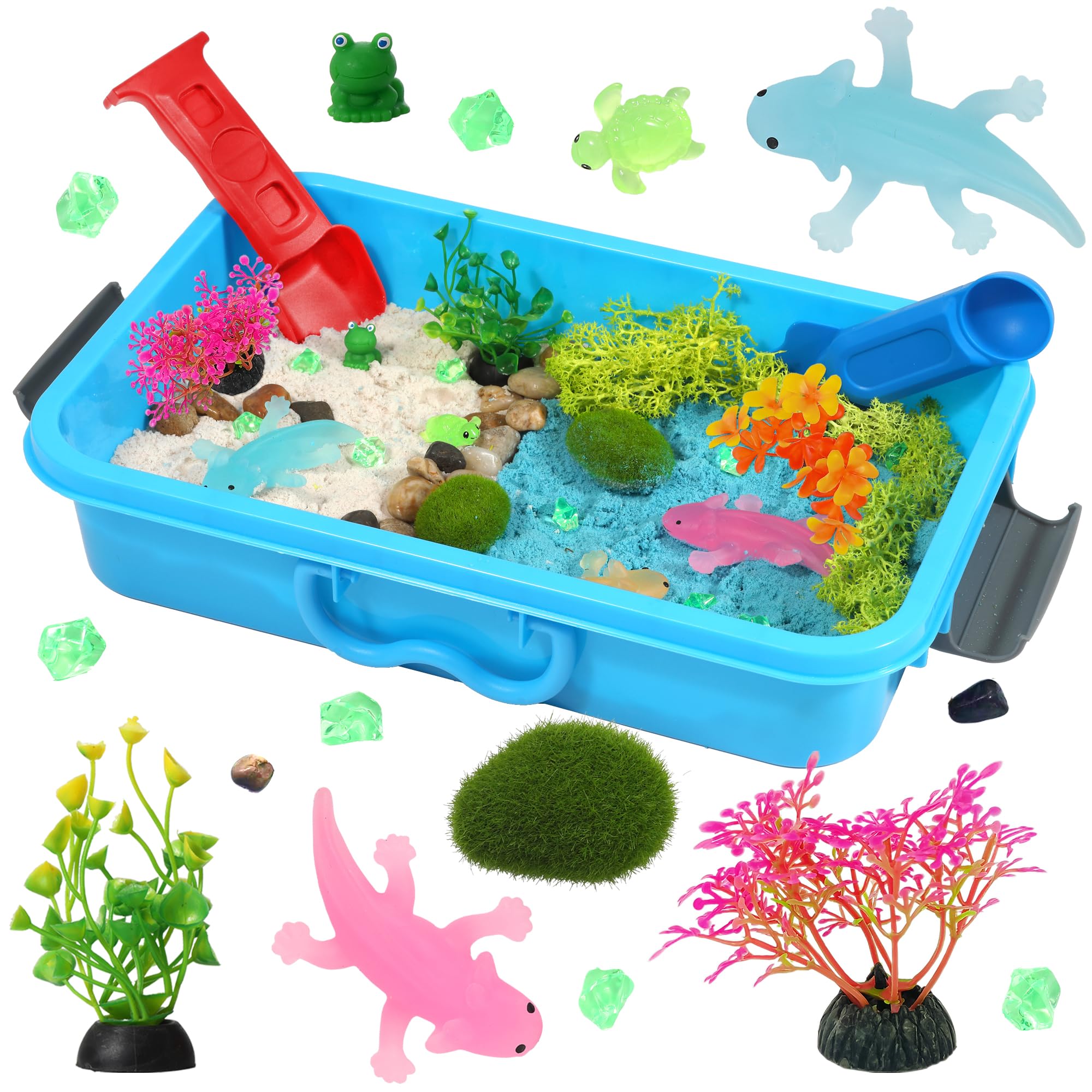 Amazon.com: AGENTLAN Axolotl Sensory Bin,Axolotl Sensory Toys with
