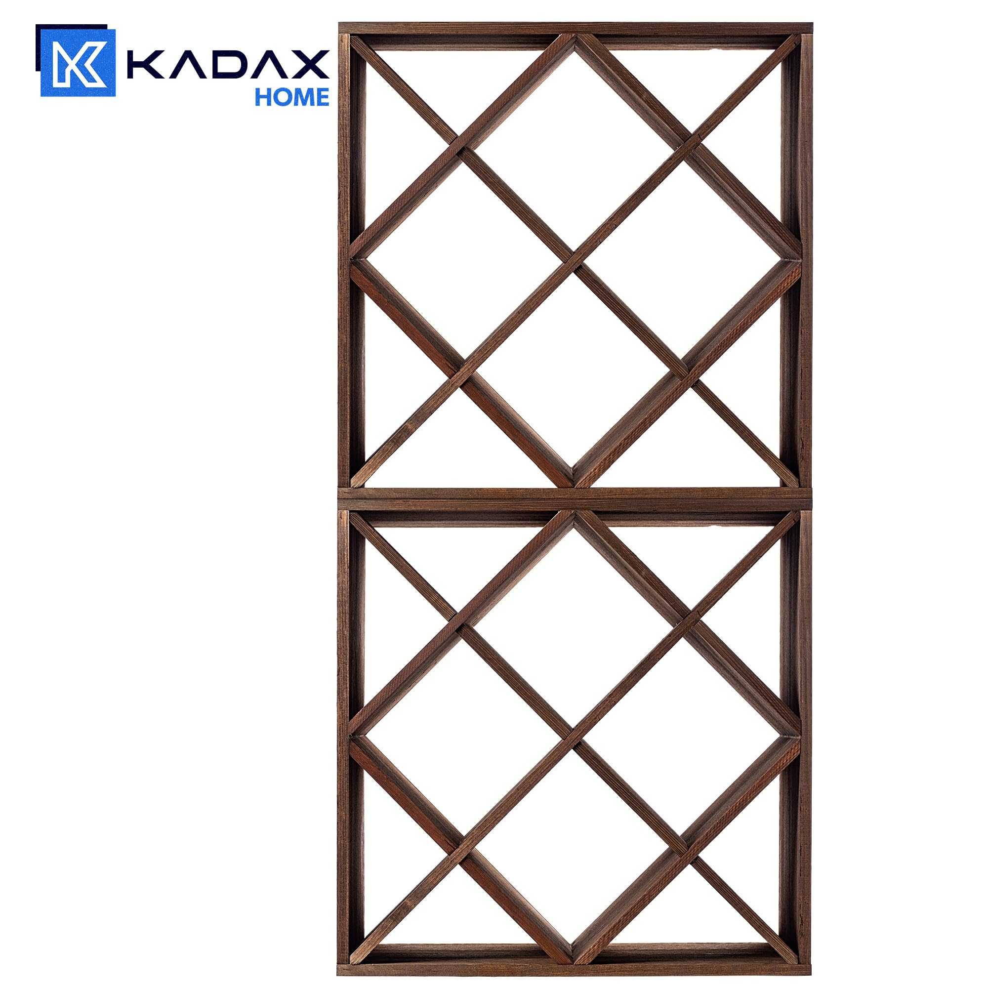 KADAX Casier en bois pour vin, 52 x 25,5 x 104 cm, étagère empilable pour nombre de bouteilles, armoire rustique stable