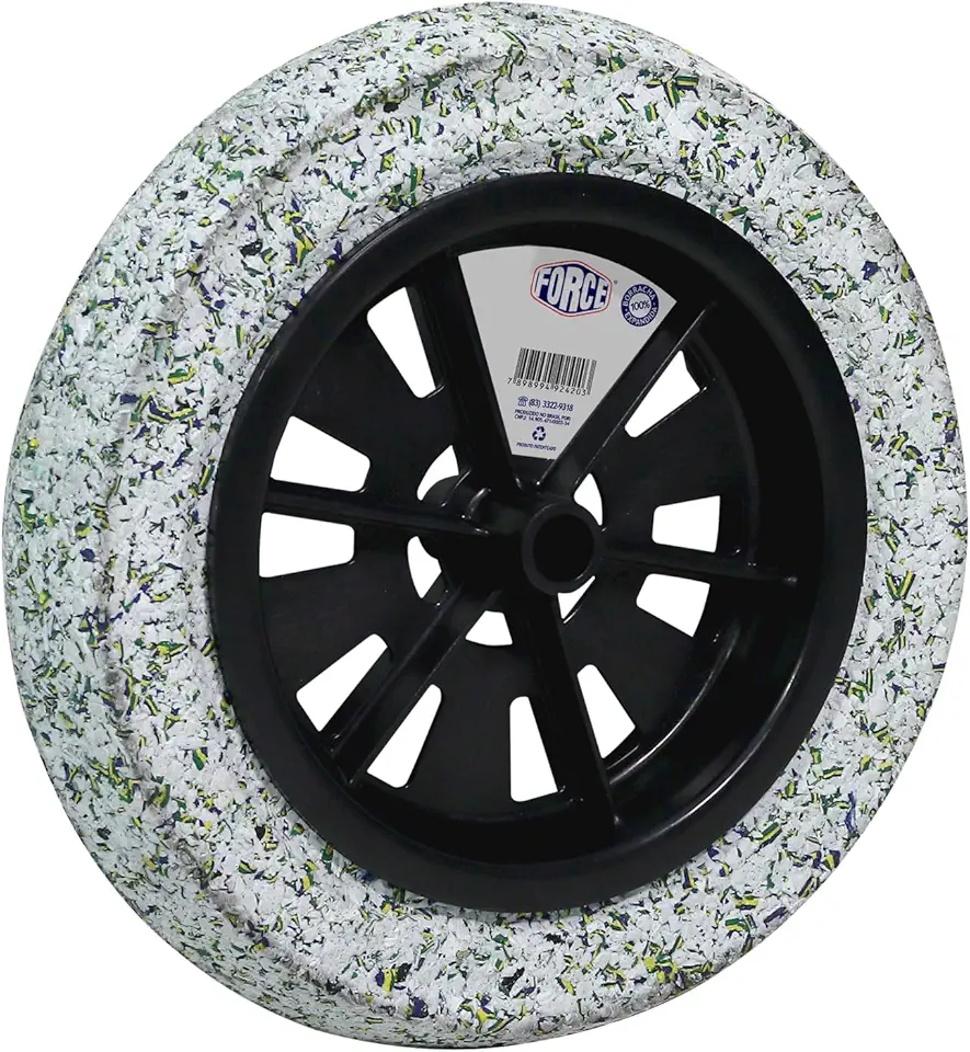 Pneu Roda Maciça Para Carrinho Mão (19mm) Borracha Expandida