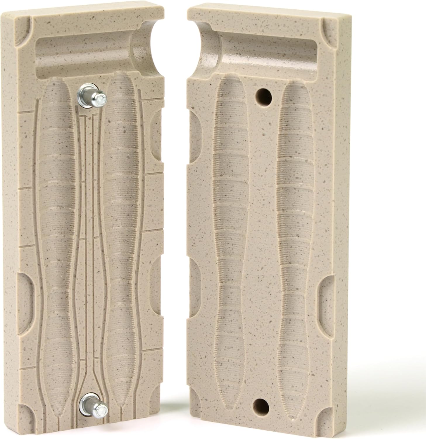 Soft Plastiс Mold Lure Making Injection Molds Fishing Lures Two Cavity Leech 3.75''