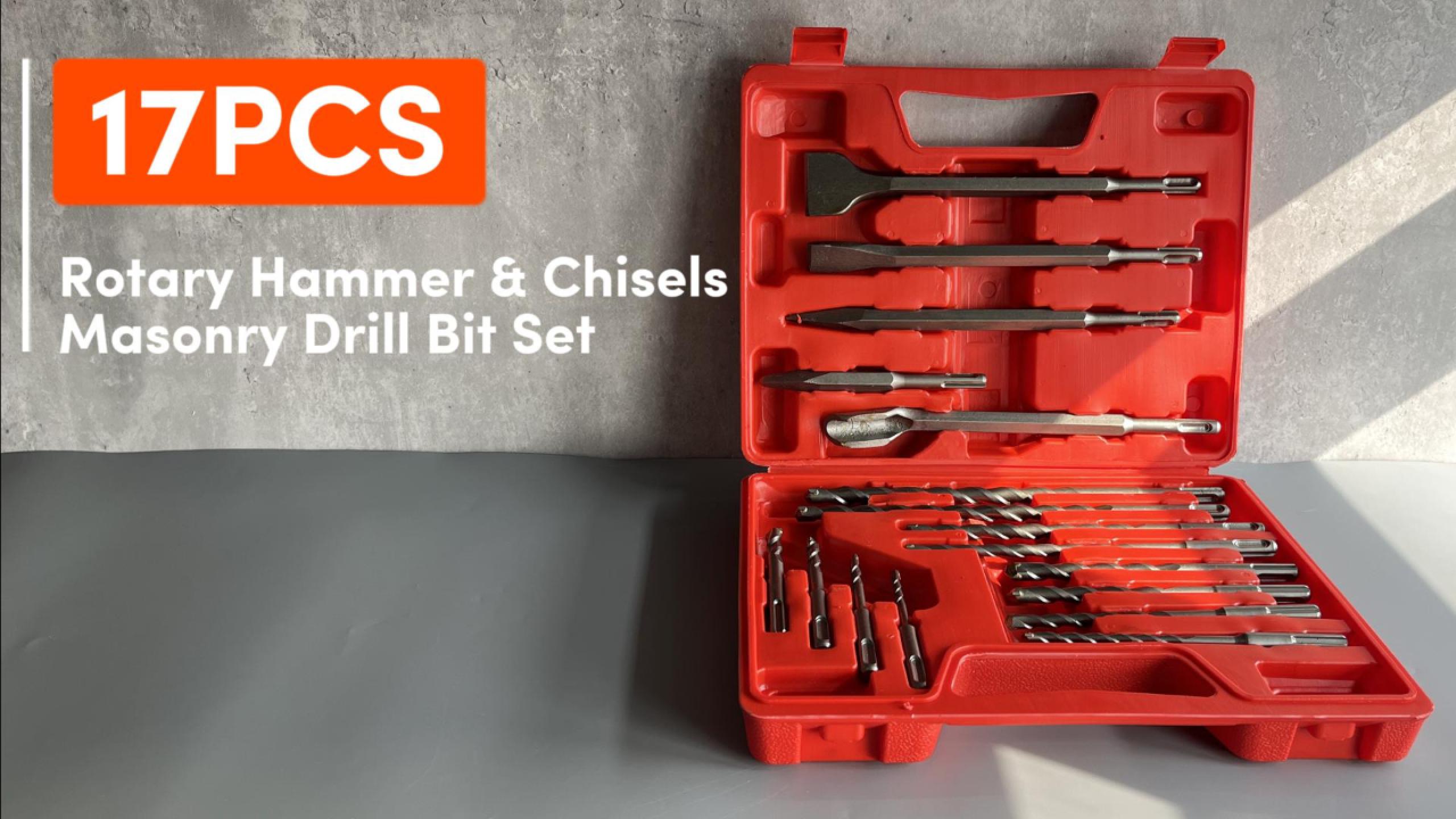 Concrete Drill Bit Rotary Hammer Drill Bits Set Chisels Concrete