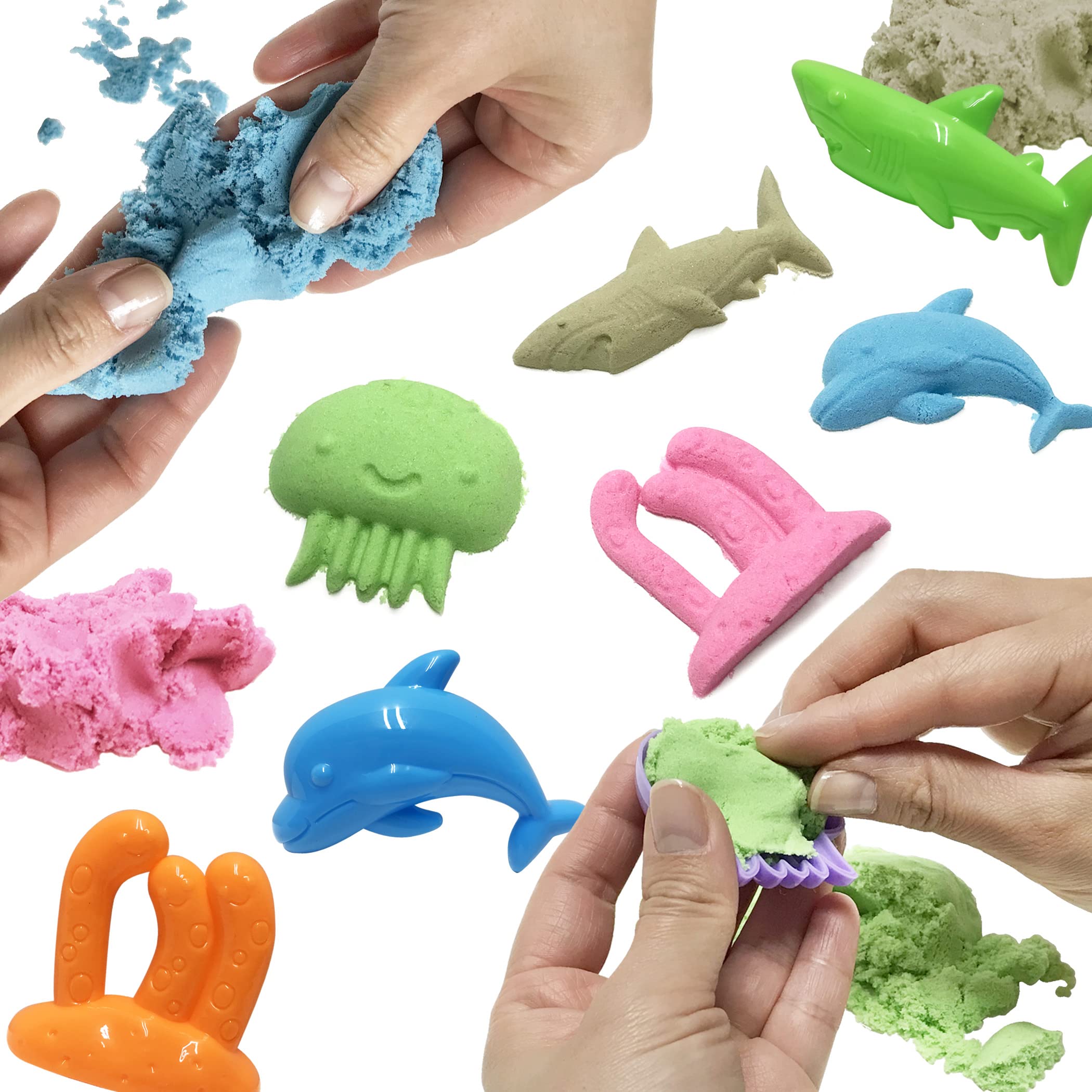 Amazon.co.jp: マジカルサンドマリン 手が汚れない 室内遊び 砂遊び