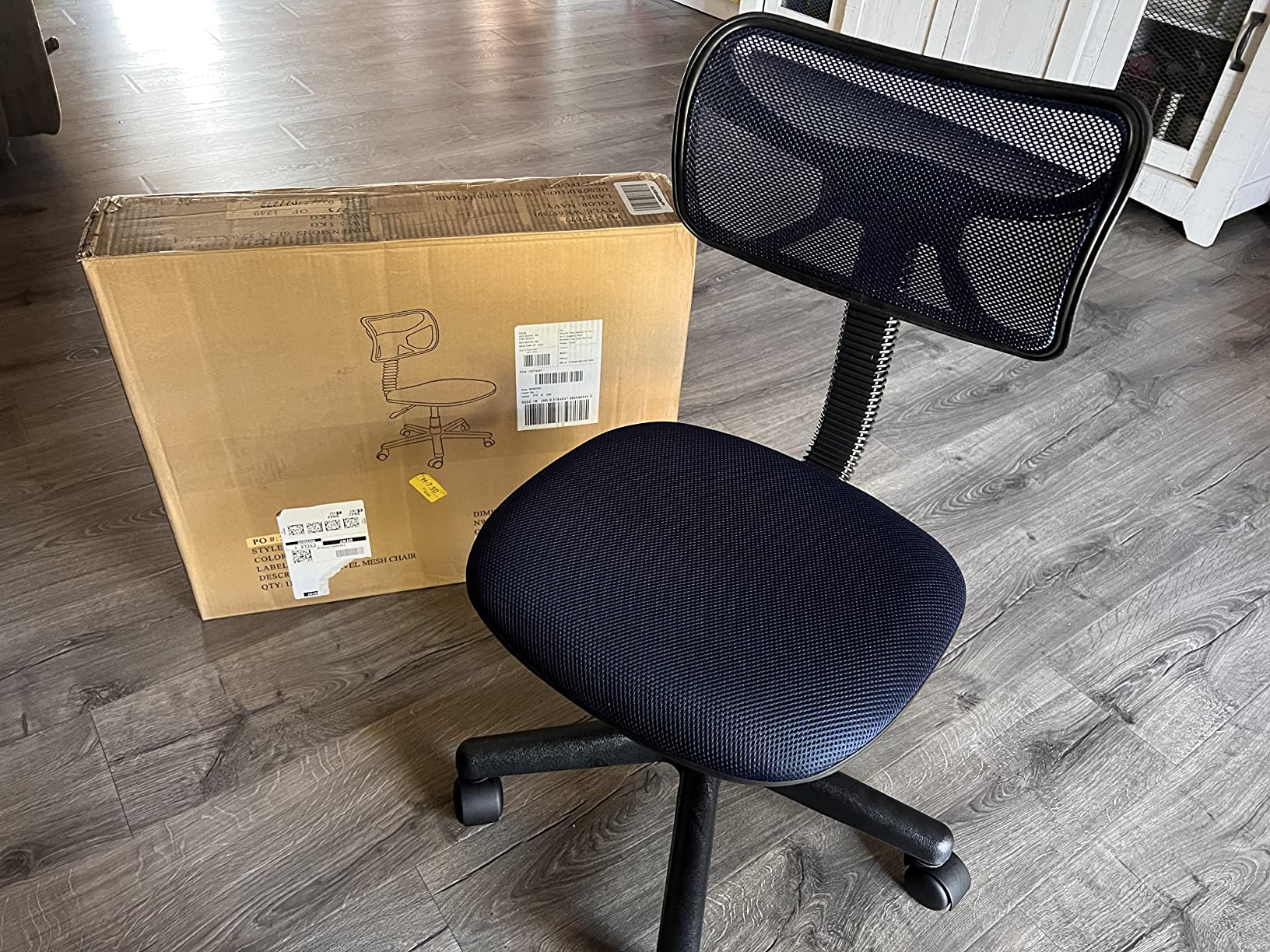 10/mo Finance Urban Shop Swivel Mesh Desk Chair, Pink Chevron Buy