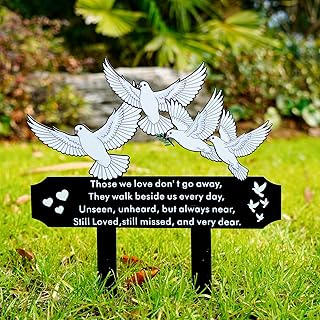 White Dove Memorial Garden Stake