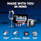 Finish Quantum Dishwasher Pods, No Pre-Rinse Dishwasher Detergent Soap Removes 24HR Dried-On Stain and Grease, Leaving a Virtually Spotless Shine, 82 Count