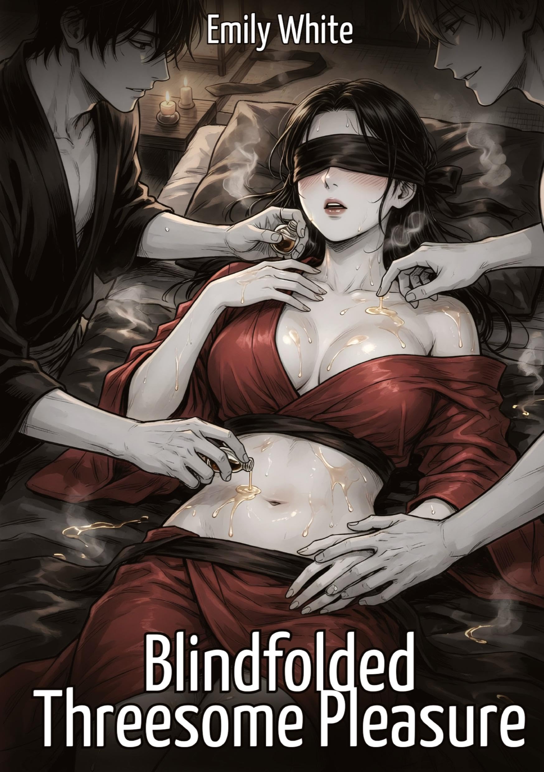 Blindfolded Threesome Pleasure: Explicit Erotic Short Stories with Hentai Illustrations