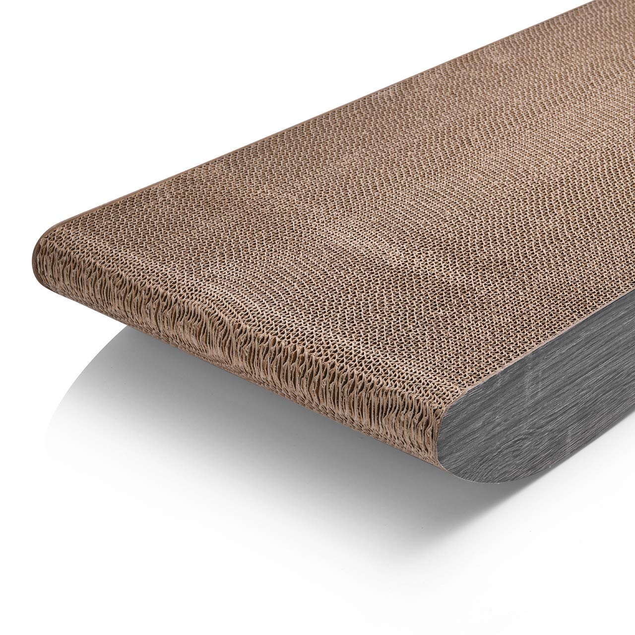 CanadianCat Company ® | Scratch karton Comet L | lichtgrijs | Kat meubilair, krabplank | XL kwaliteit karton kattenkruid | ca. 60 x 29 x 7 cm