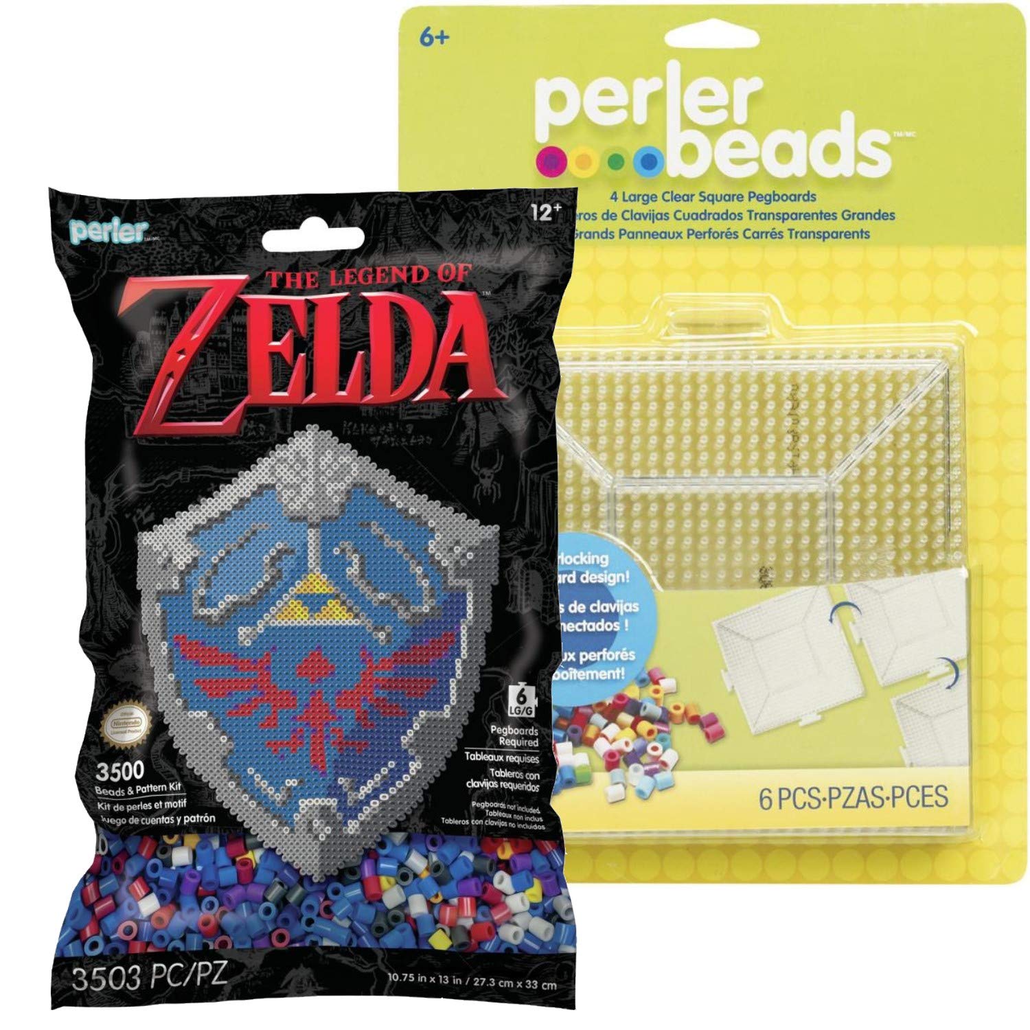 Perler Pattern Bag Zelda Hylian Shield With Large Pegboards
