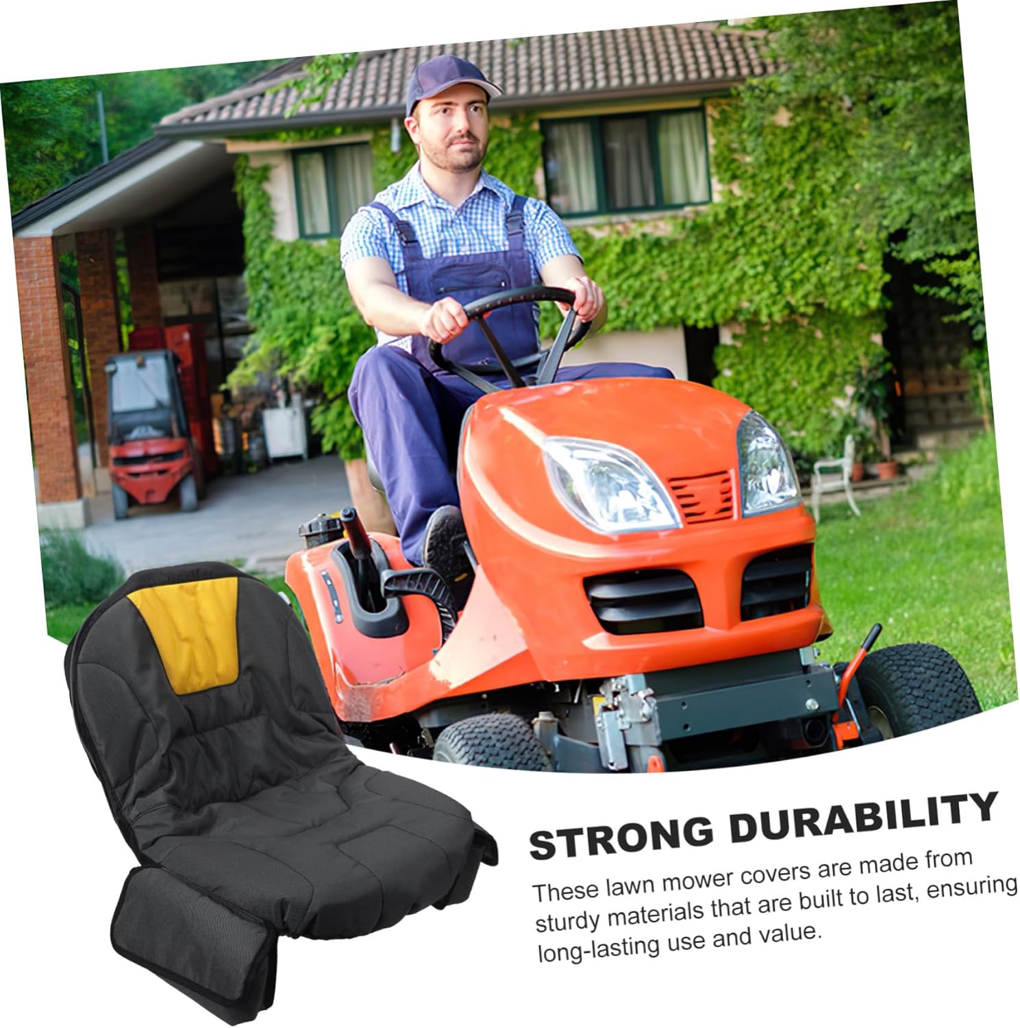 Lawn Mower Seat Covers Oxford Fabric Tractor Seat Covers Easy to Install Sides Pocket