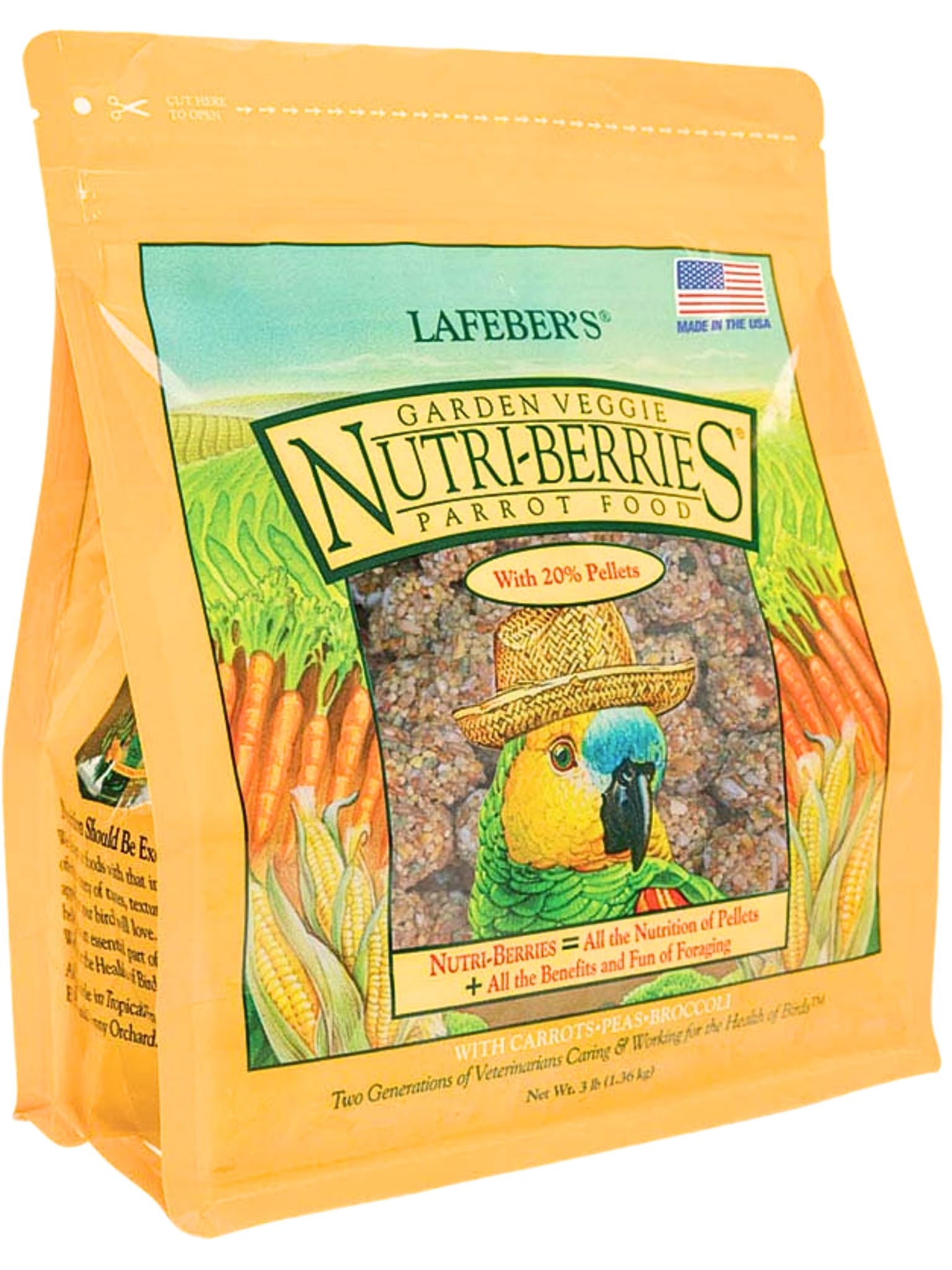 Lafeber Garden Veggie Nutriberries per Pappagalli - 1360 Gr