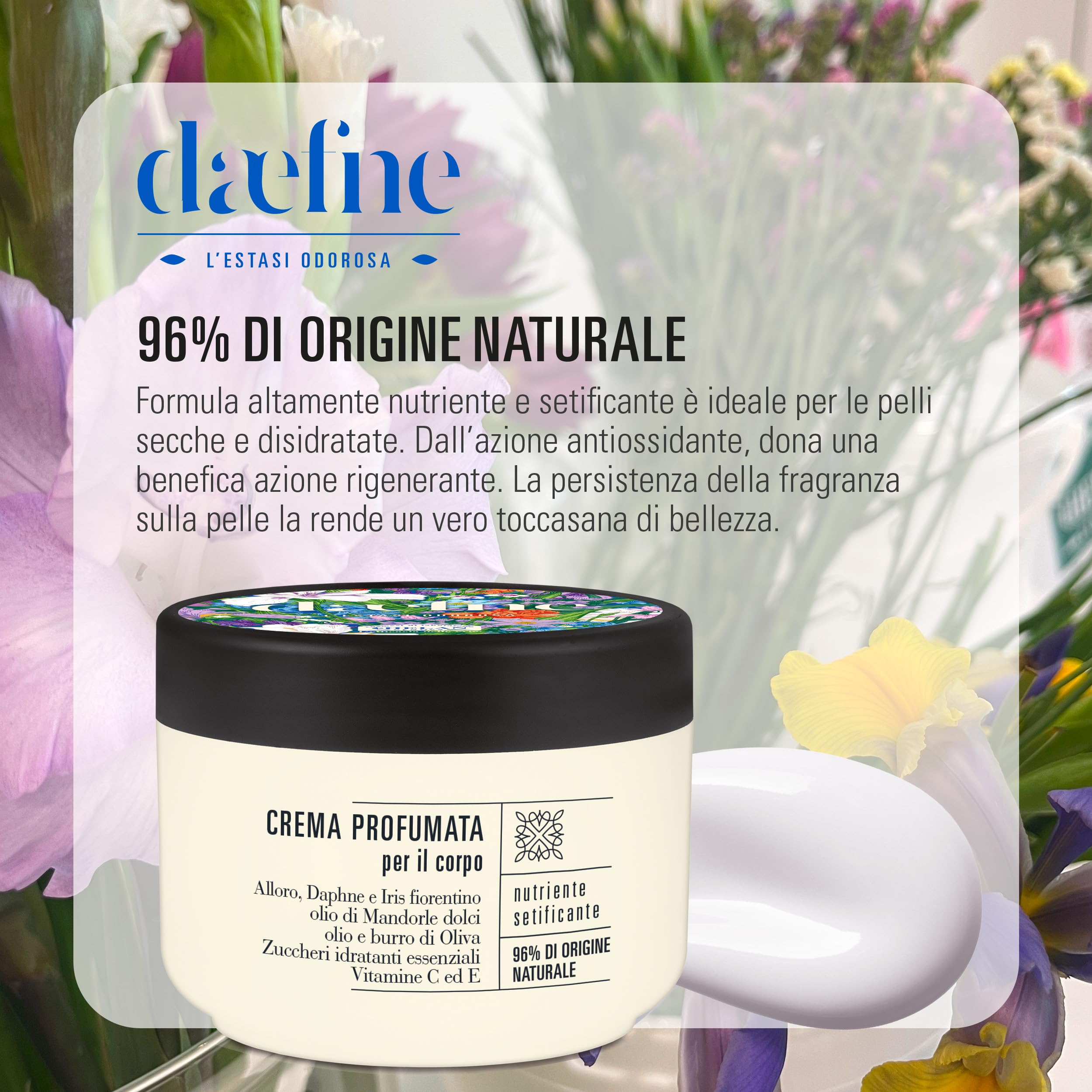 Helan, Daefne - Geschenkset für Damen mit Shampoo und Körperbad mit Vitamin C 200 ml + feuchtigkeitsspendende Körpercreme trockene Haut parfümiert mit Süßmandelöl 200 ml, Geschenkset
