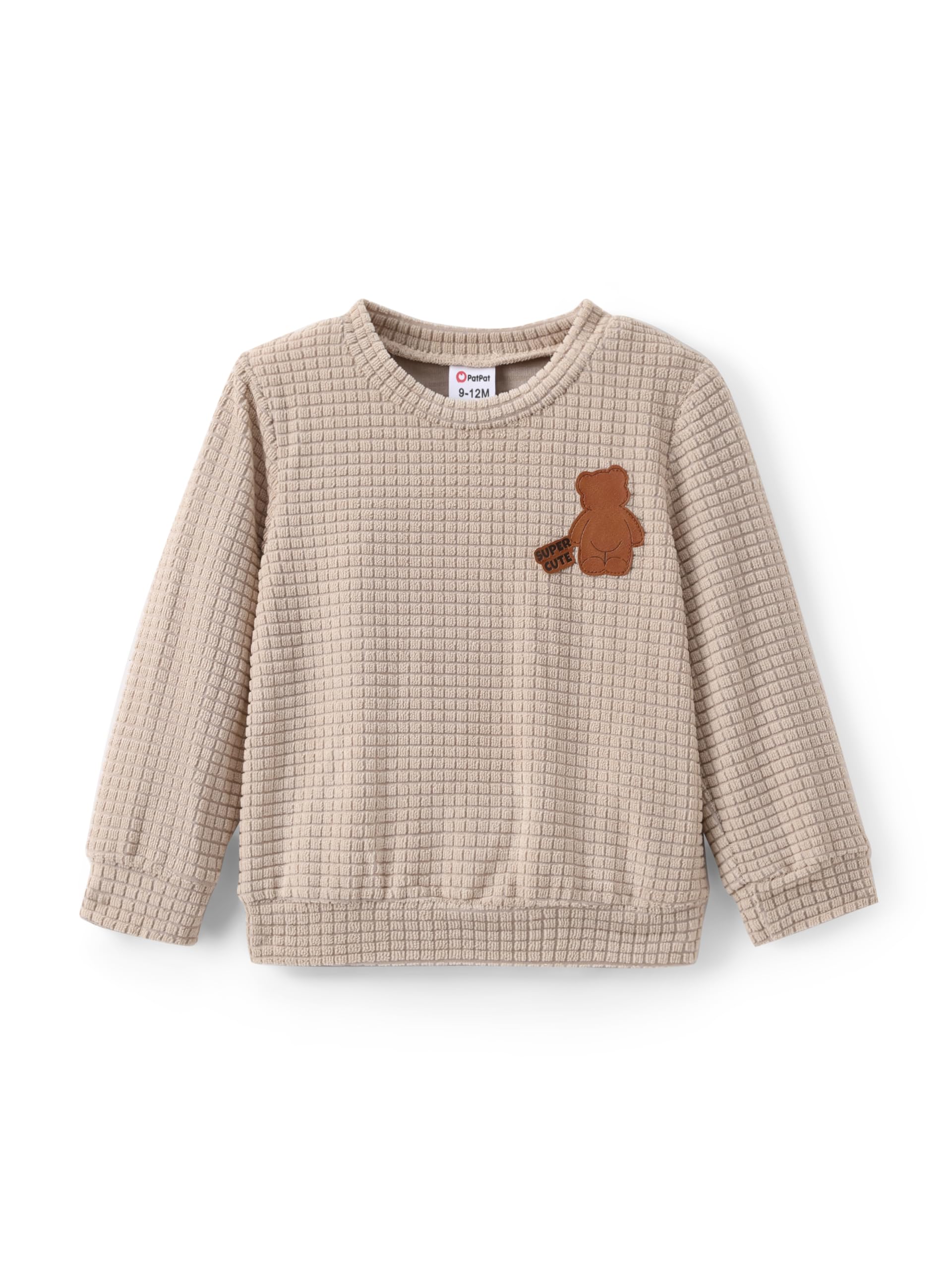 PATPAT Set Neonato, Pigiama Neonato - Maglia a Maniche Lunghe e Pantaloni, Pigiama Bambino Invernale, Pigiama Bambina, Vestiti Neonato Maschio, Regalo Neonato Maschio, Pigiama Pile Bambino 3-24 mesi