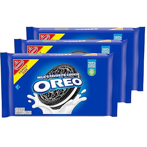OREO Galletas sándwich de chocolate tamaño familiar 191 onzas paquete de 3