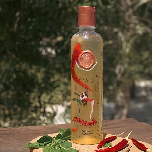 Miniatura 4 de Ritual Botanico Control de la Caspa con Menta y Chile, Champú Control Caspa con Menta y Aji, Ingredientes Naturales, 13.5 fl oz