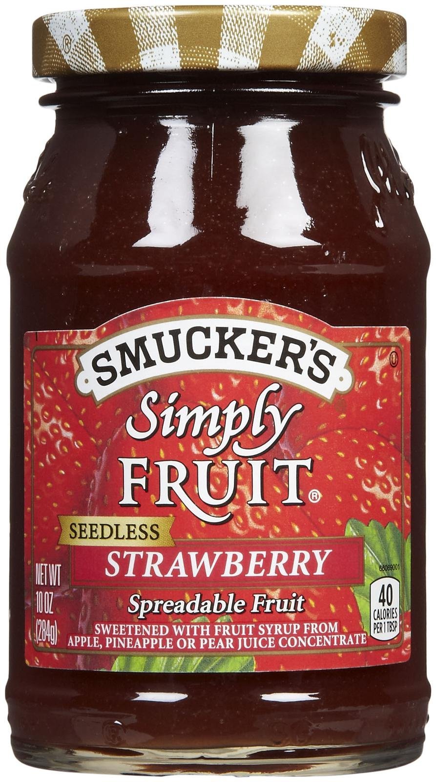 Smucker's Simply Fruit Spread - Seedless Strawberry - 10 oz