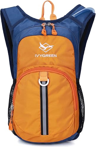 Miniatura 8 de Mochila de hidratación para niños, mochila de senderismo para niños o niñas con vejiga de agua de 1.5 L