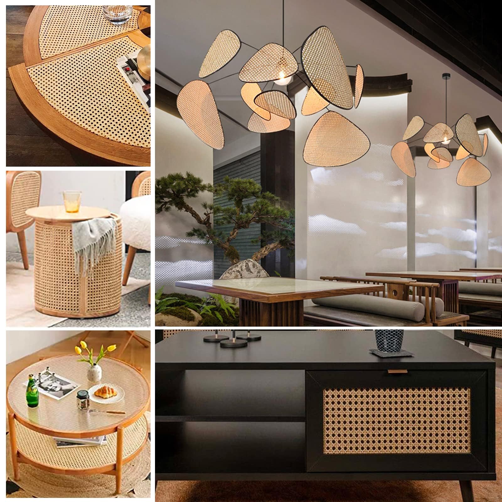 BETESSIN Wiener Geflecht Stuhl Möbel 35x100cm PE Breite Rattan Gurtband Wasserdicht Stuhlgeflecht Rattanstuhl Reparatur Wabengeflecht Möbel Dekoration für DIY Handwerk Beige