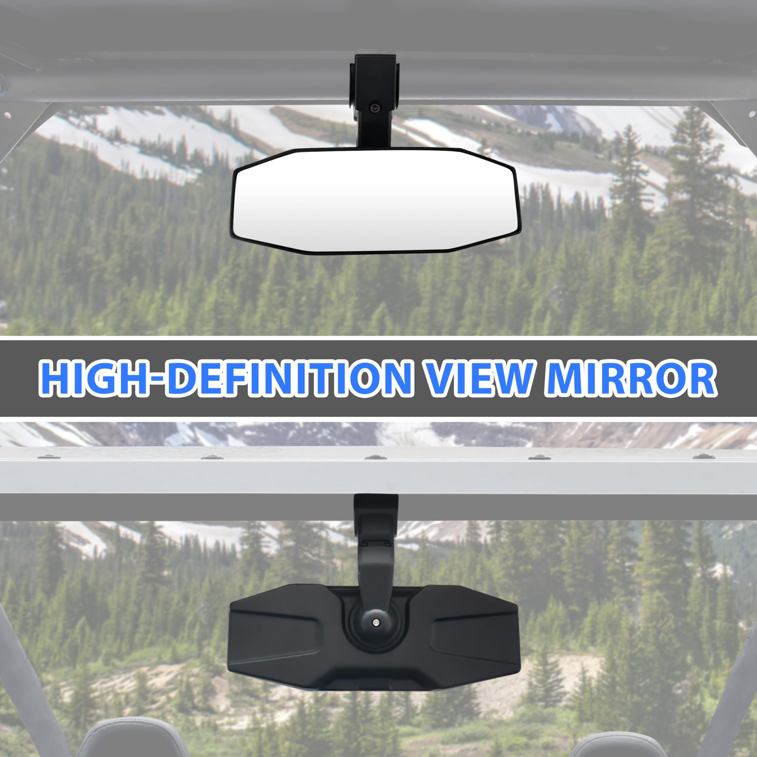 Amazon.com: SAUTVS Center Rearview Mirror for Kawasaki Teryx KRX