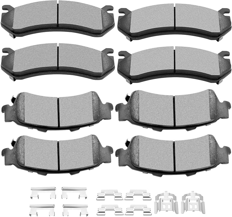 Kit de pastilhas de freio a disco SCITOO D785 D792 para Chevrolet e GMC – 8 unidades