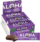 ALOHA Organic Plant Based Protein Bars |Chocolate Chip Cookie Dough Vegan Snacks, Low Sugar, Gluten Free 12 count