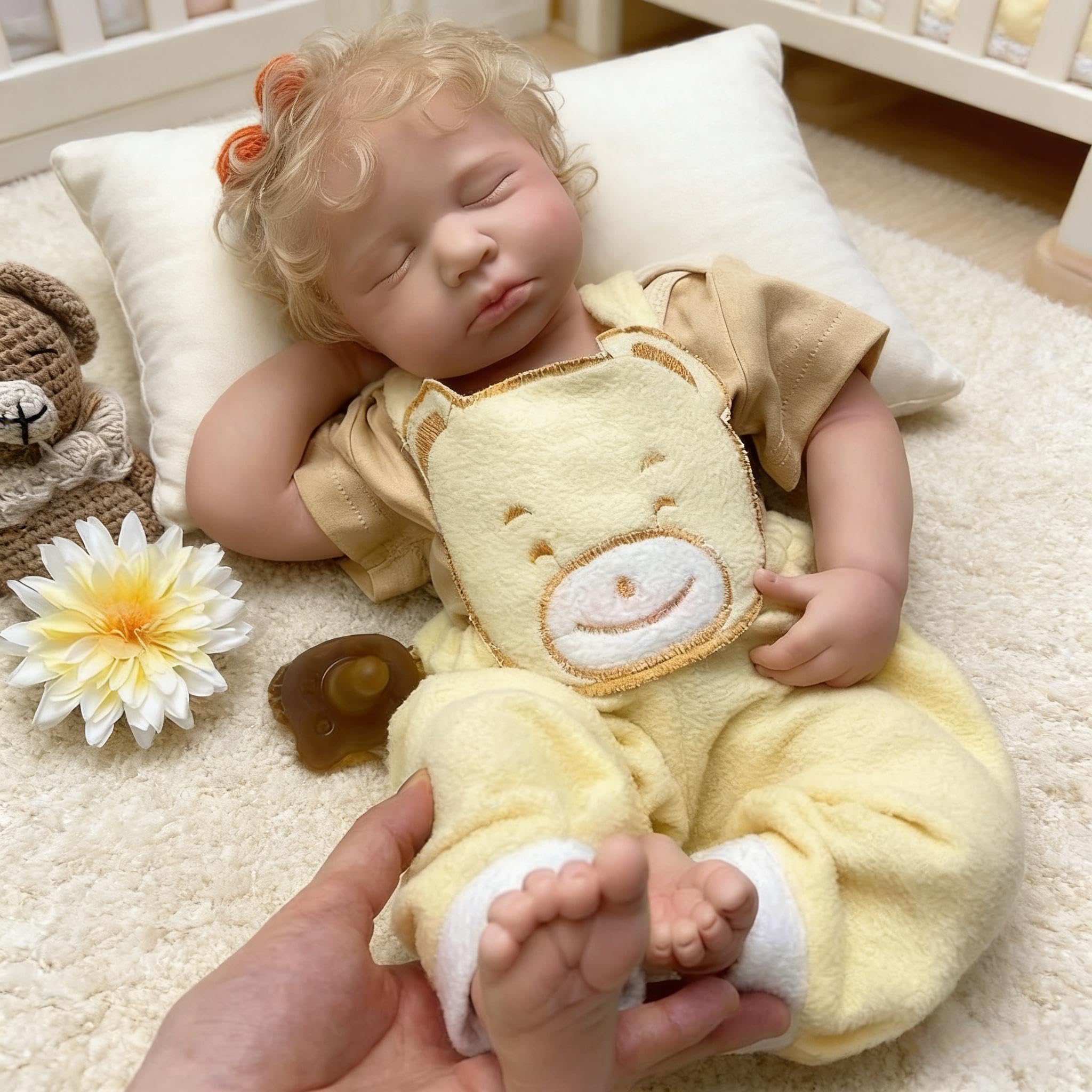 50 cm prawdziwe życie Reborn Baby Dolls silikonowe całe ciało winylowe realistyczne lalki niemowlęce blond dziewczyna anatomicznie poprawna lalka bobas realistyczna lalka noworodka z