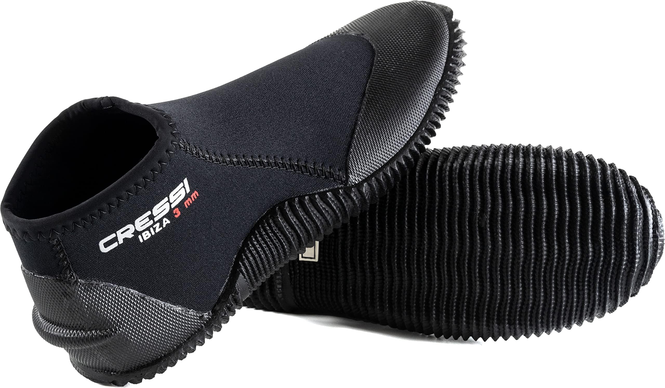 Cressi Adult Neoprene Diving Boots with Anti-Slip Rubber Sole for Water Sports | Ibiza 3mm