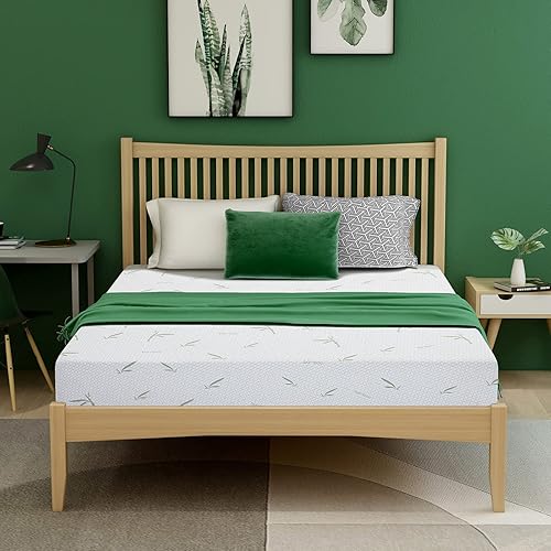 Miniatura 2 de Airdown Colchón King de espuma viscoelástica de 12 pulgadas en caja colchón de gel de té verde de sensación media para aliviar la presión
