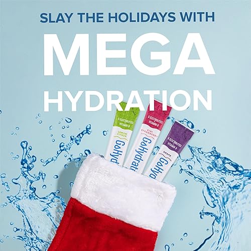 Miniatura 8 de GoHydrate mezcla de bebidas de electrolitos sabor natural sin azúcar polvo de hidratación 30