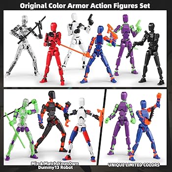 Amazon.com: 13 Action Figure Set, 6PCS T-Robot 13 Action Figure