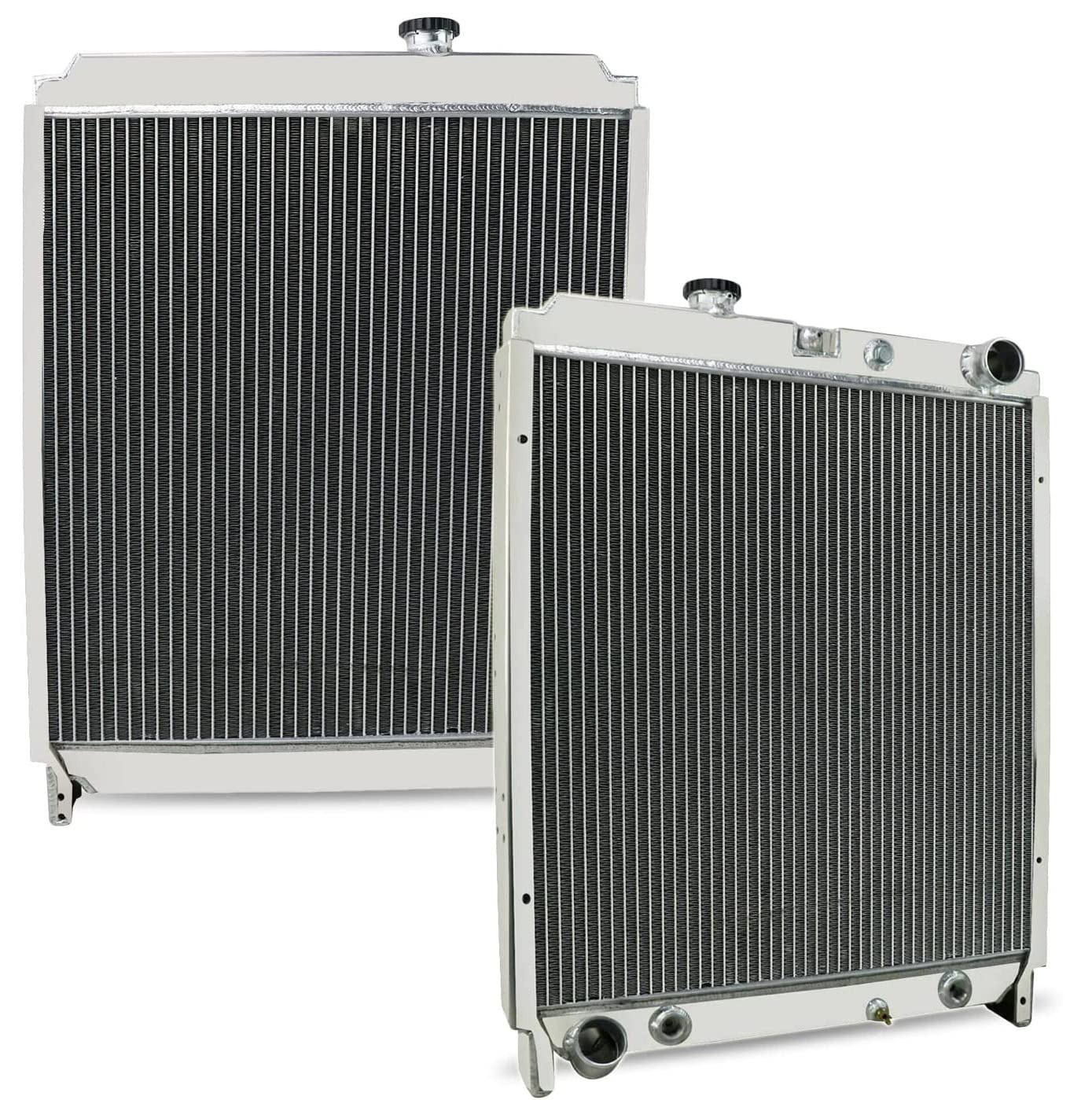 COOLINGBEST 3 Row Aluminum Replacement Radiator for 2005-2010 Hino 238 258 268 338 16400E0070 16400E0230 Downflow Radiators 2006 2007 2008 2009