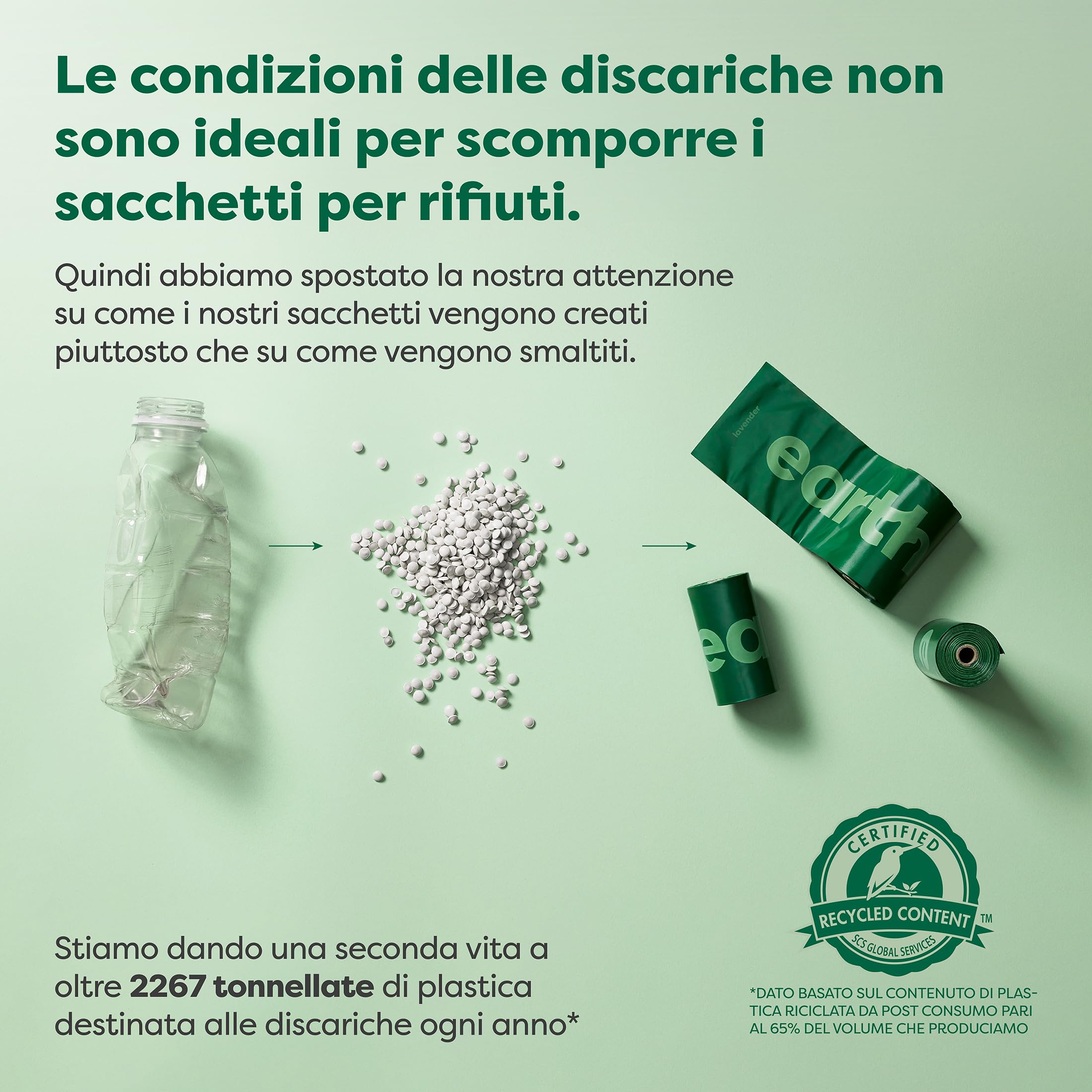 Earth Rated Sacchetti igienici per cani, a prova di perdite e extra resistenti, rotoli di ricarica, profumati alla lavanda, 270 pezzi