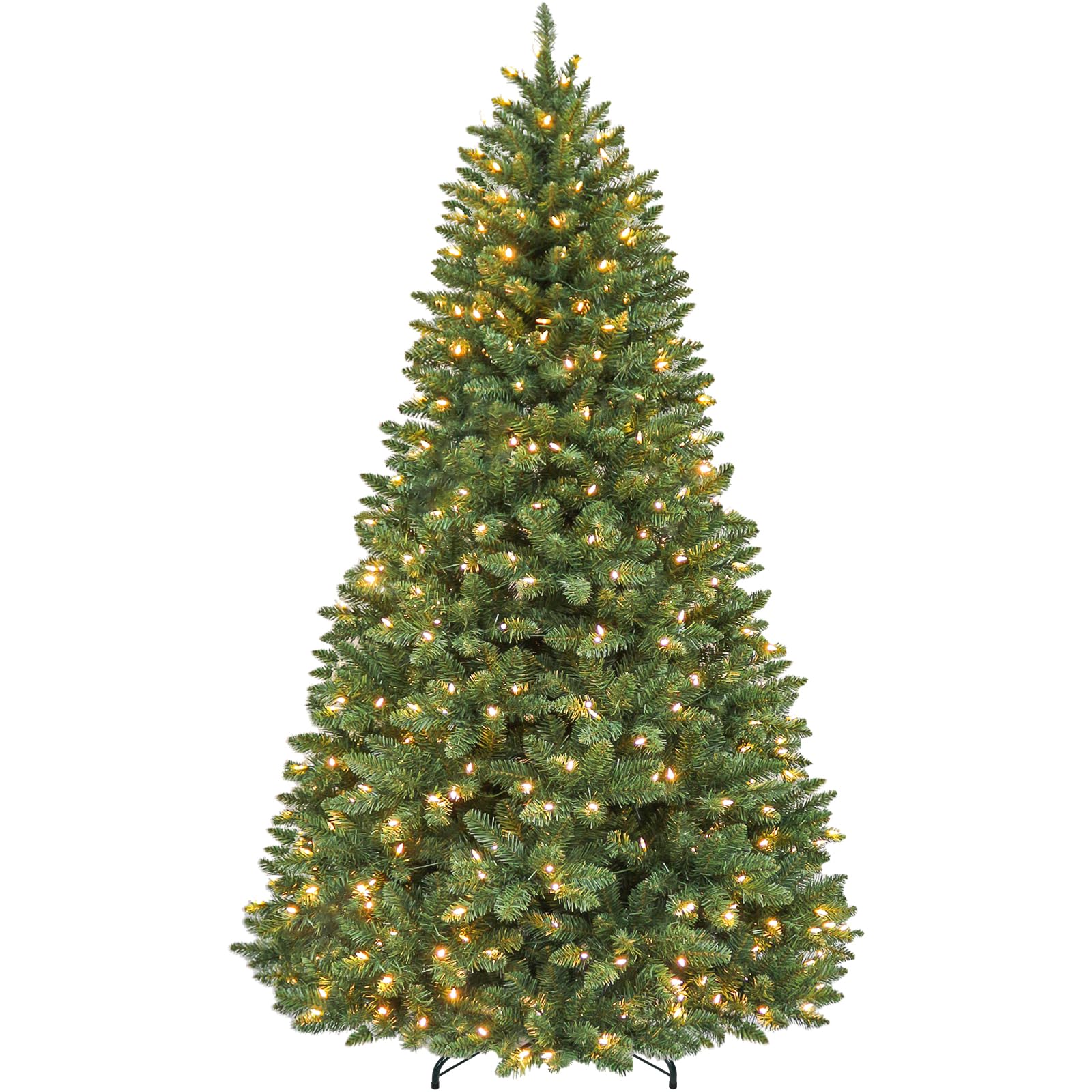 Hykolity 6 ft Prelit Artificial Christmas Tree with 250 Warm White LEDs