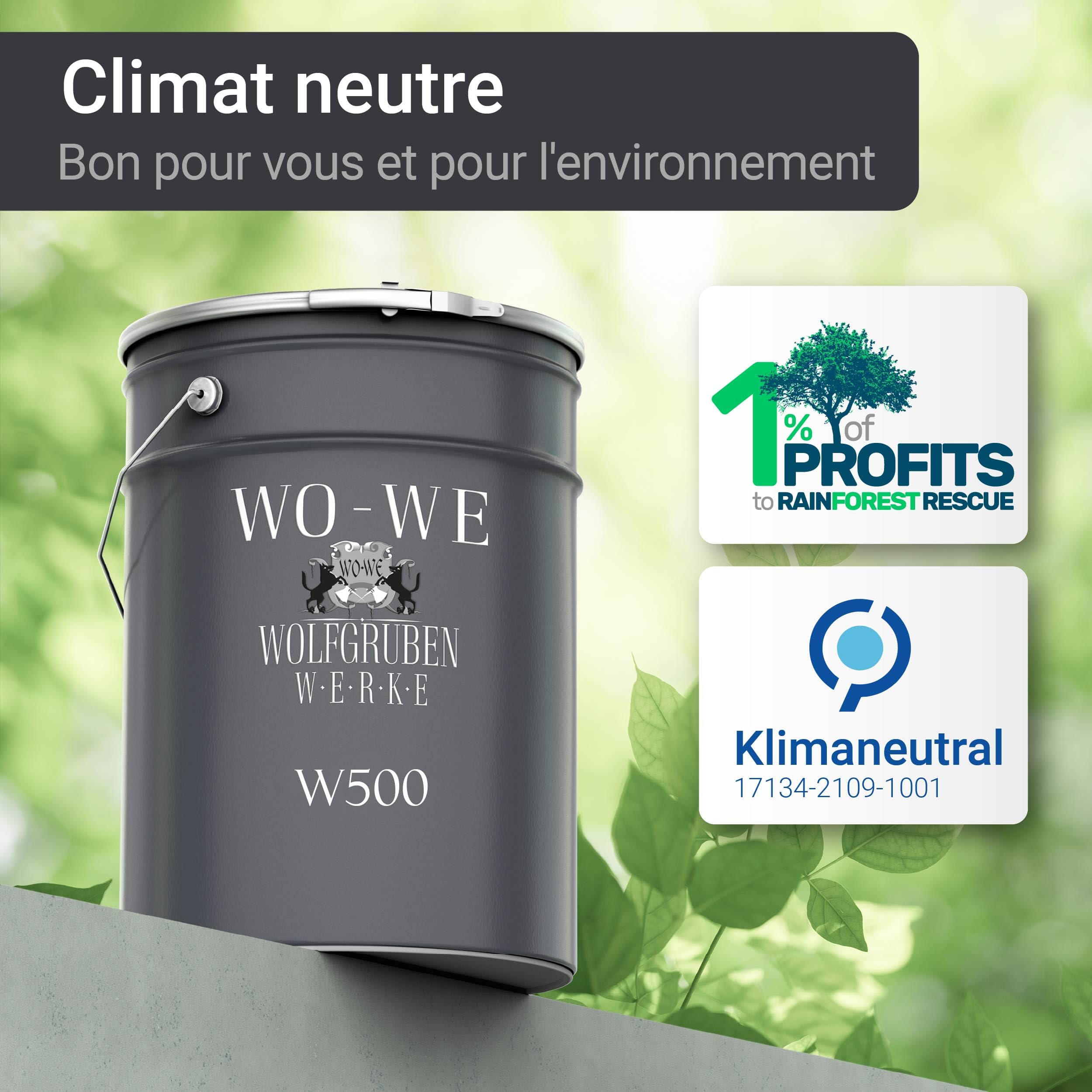 WO-WE Peinture toiture 3en1 revêtement de protection de toit en métal W500 Rouge - 5L