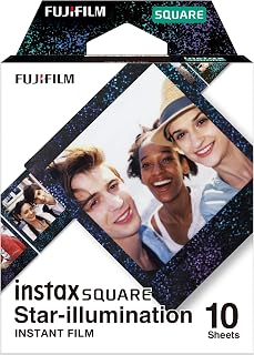 instax SQUARE instant film STAR ILLUMINATION border, 10 shot pack, suitbale for all instax SQUARE cameras and printers